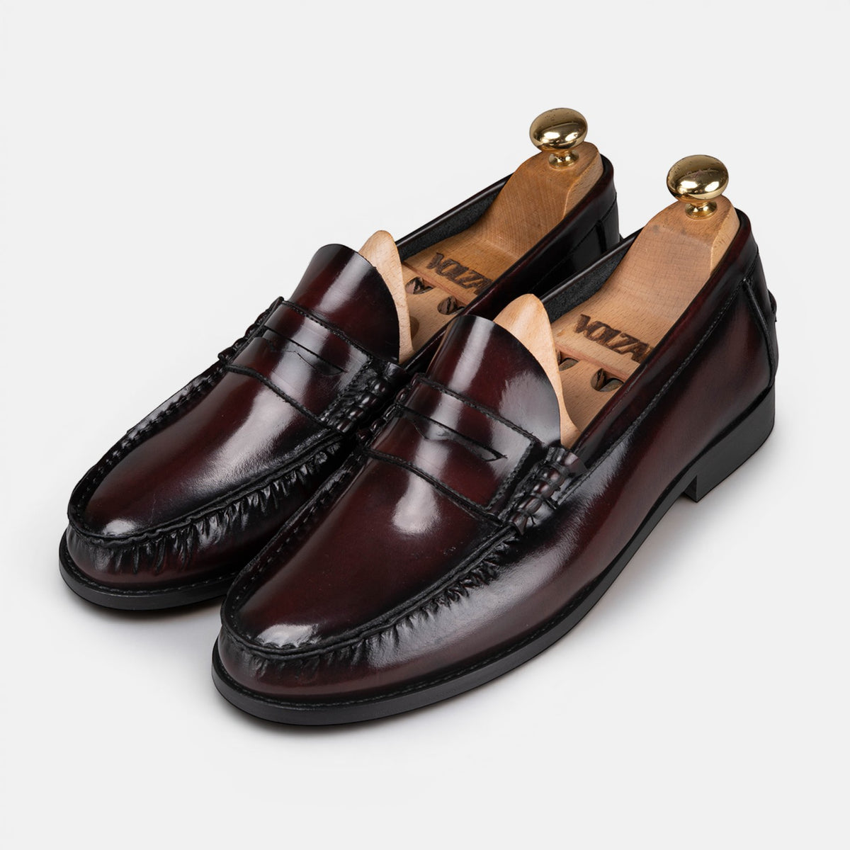 Volzak 315 Bordeaux Detachable Leather Penny Loafer