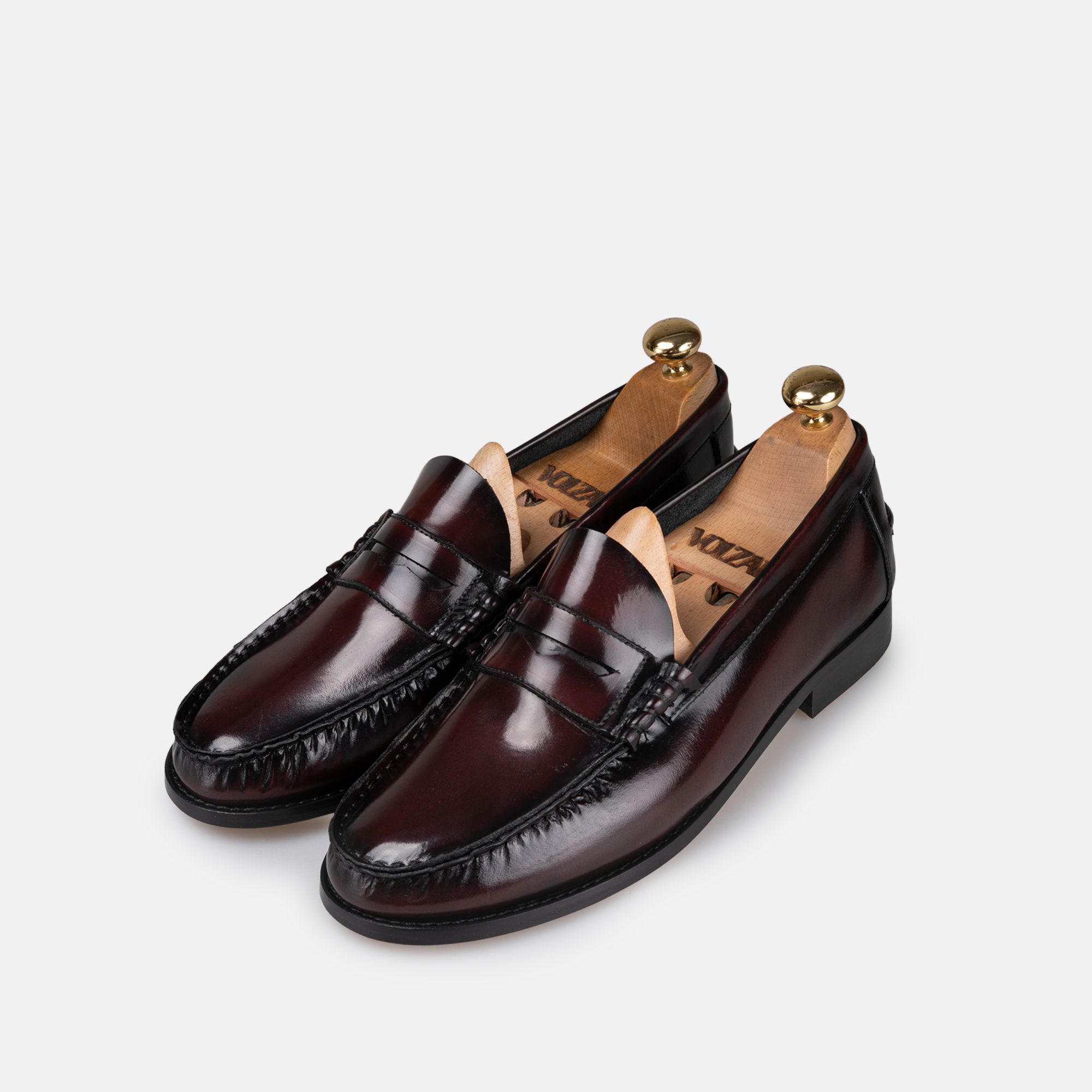 Volzak 315 Bordeaux Detachable Leather Penny Loafer