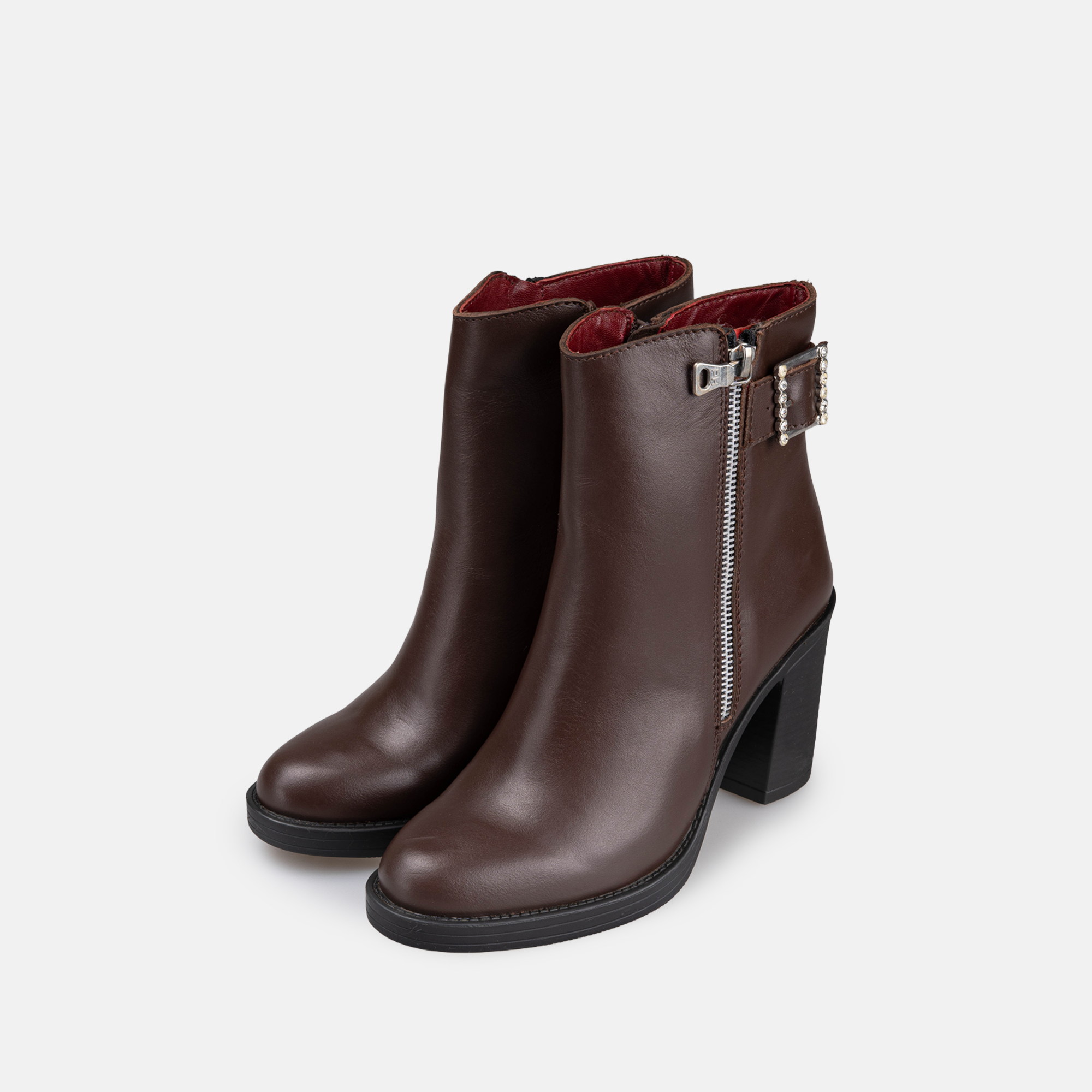 Volzak 9919 Brown Leather Ankle Boot
