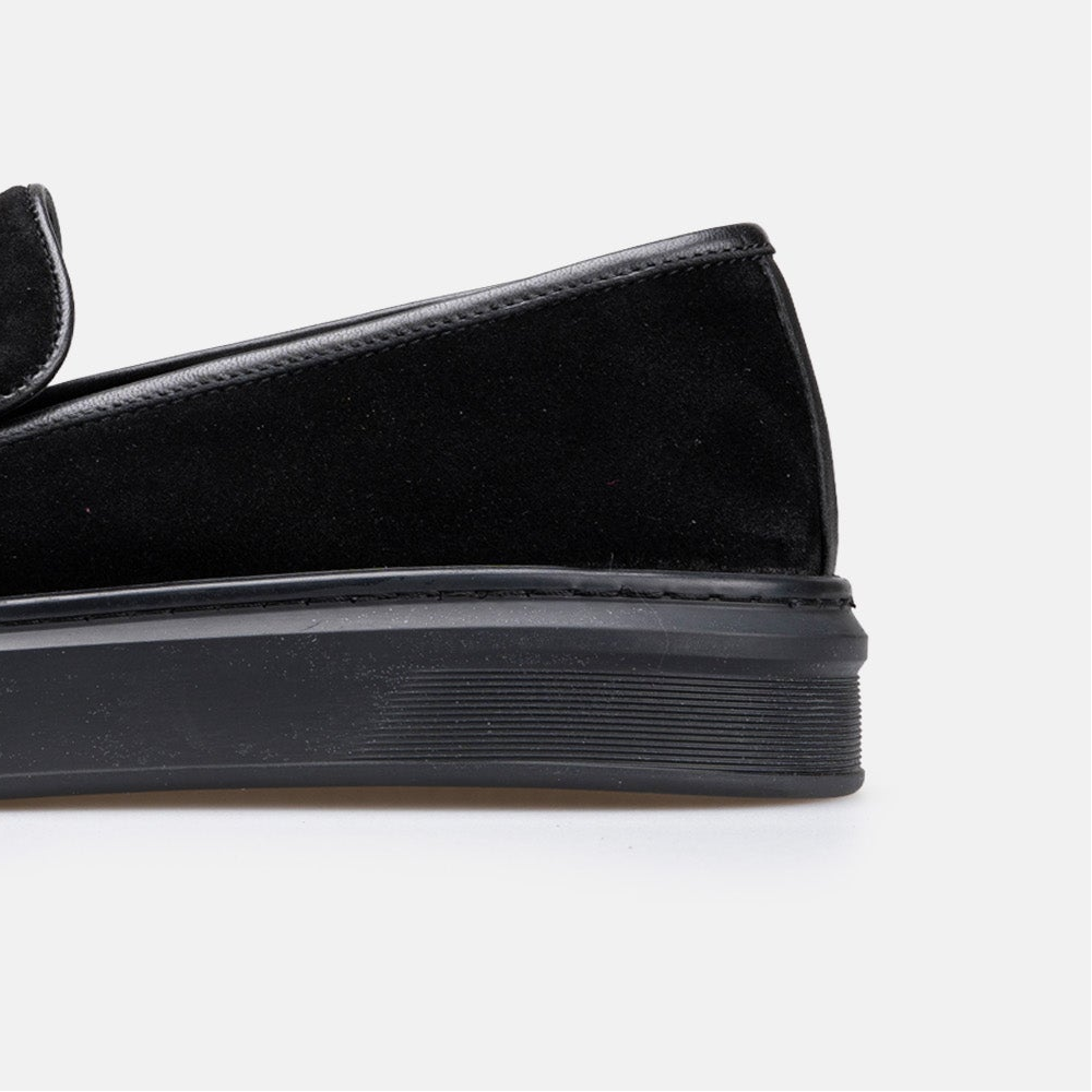 Volzak 2149 basket en daim Noir