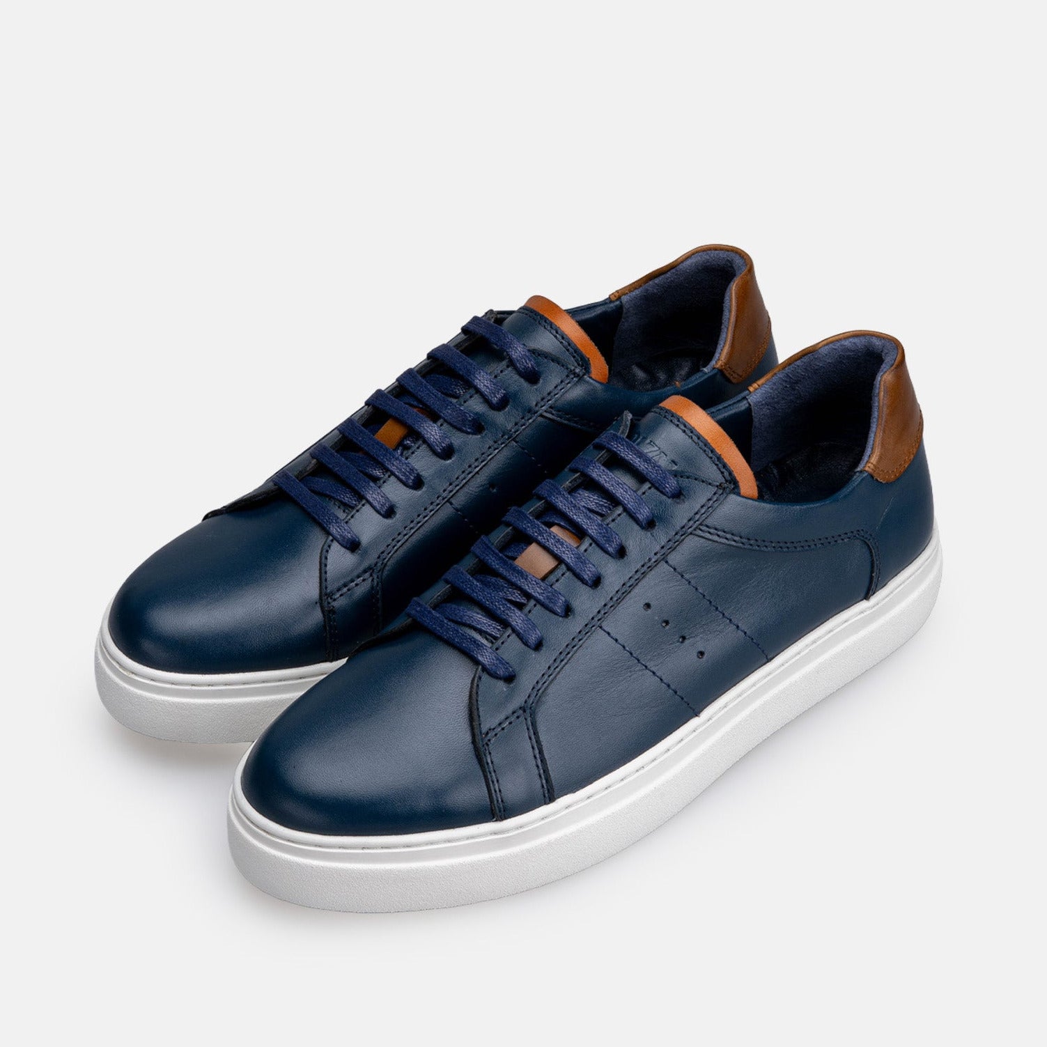 Volzak 7011 basket en cuir Bleu