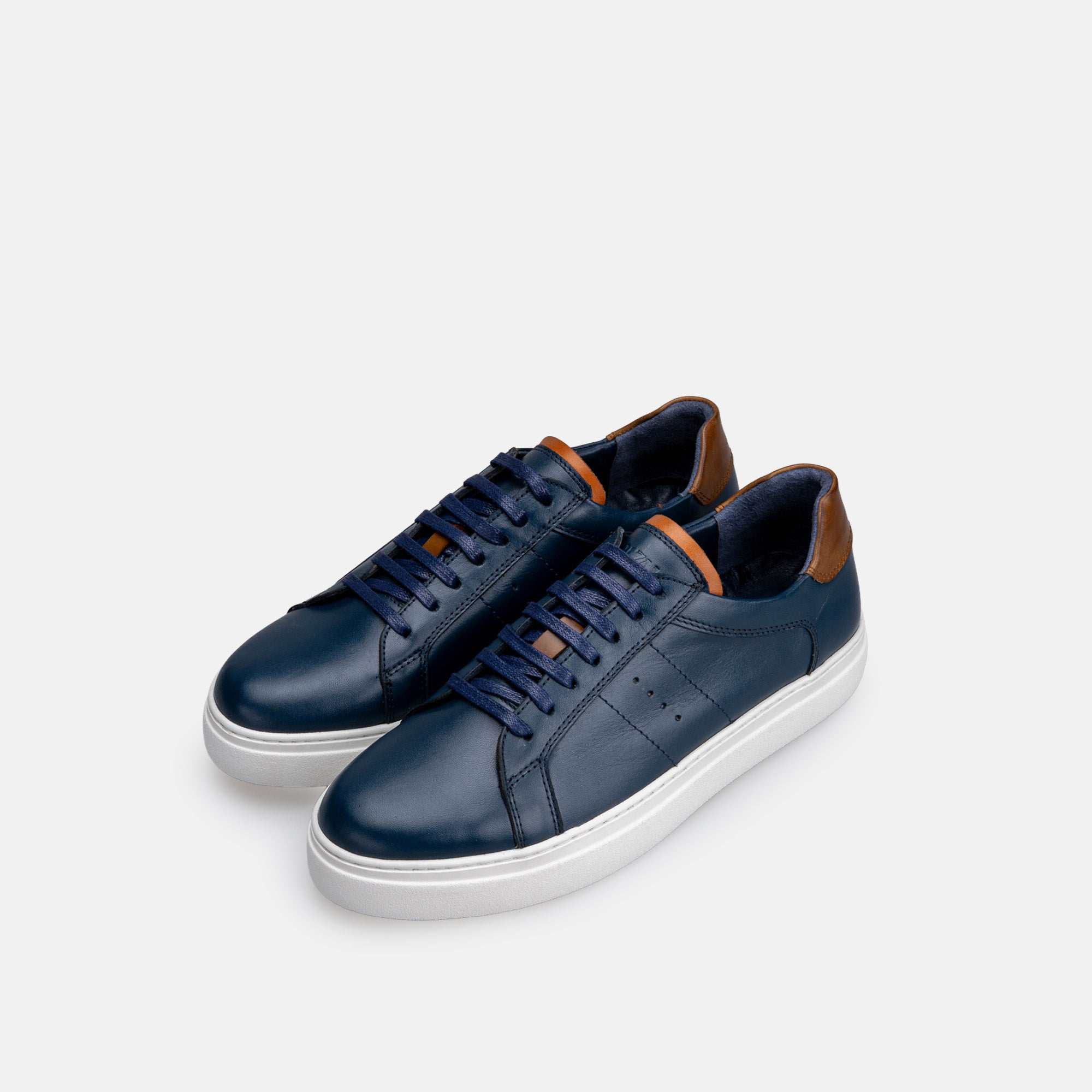 Volzak 7011 basket en cuir Bleu