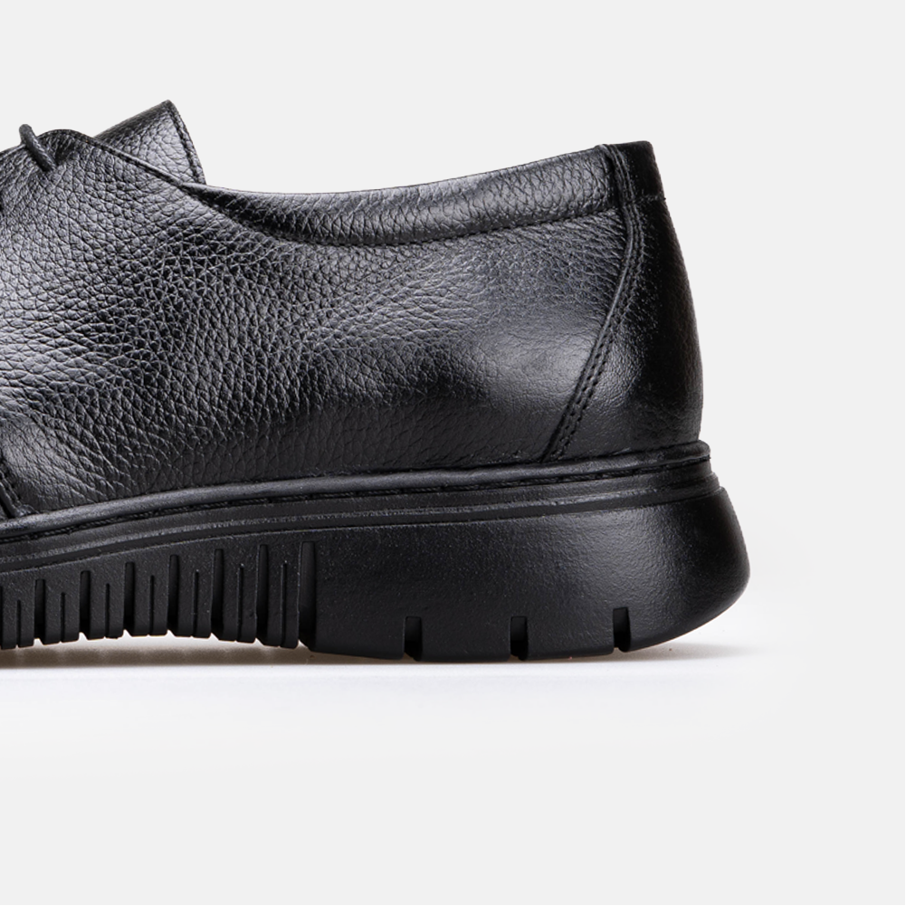 Volzak 5519 chaussure en cuir Noir Grainé