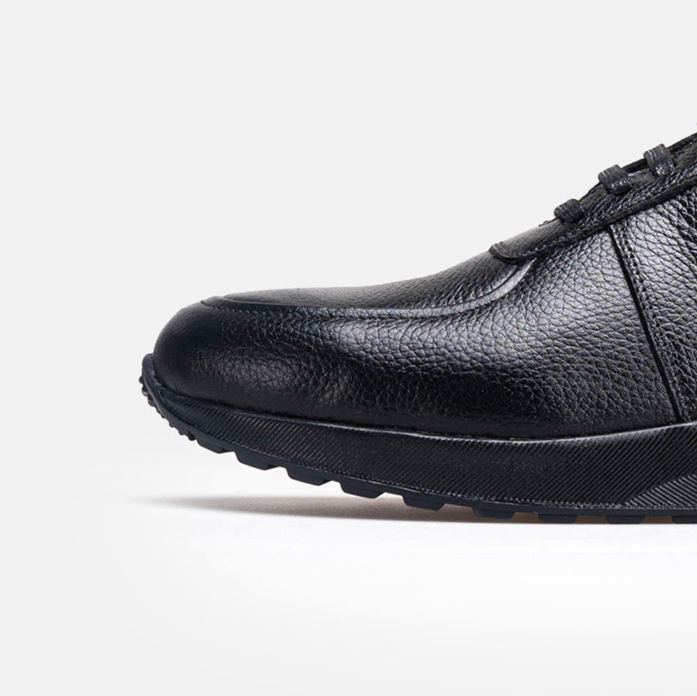 Volzak 5527 basket en cuir Noir Grainé