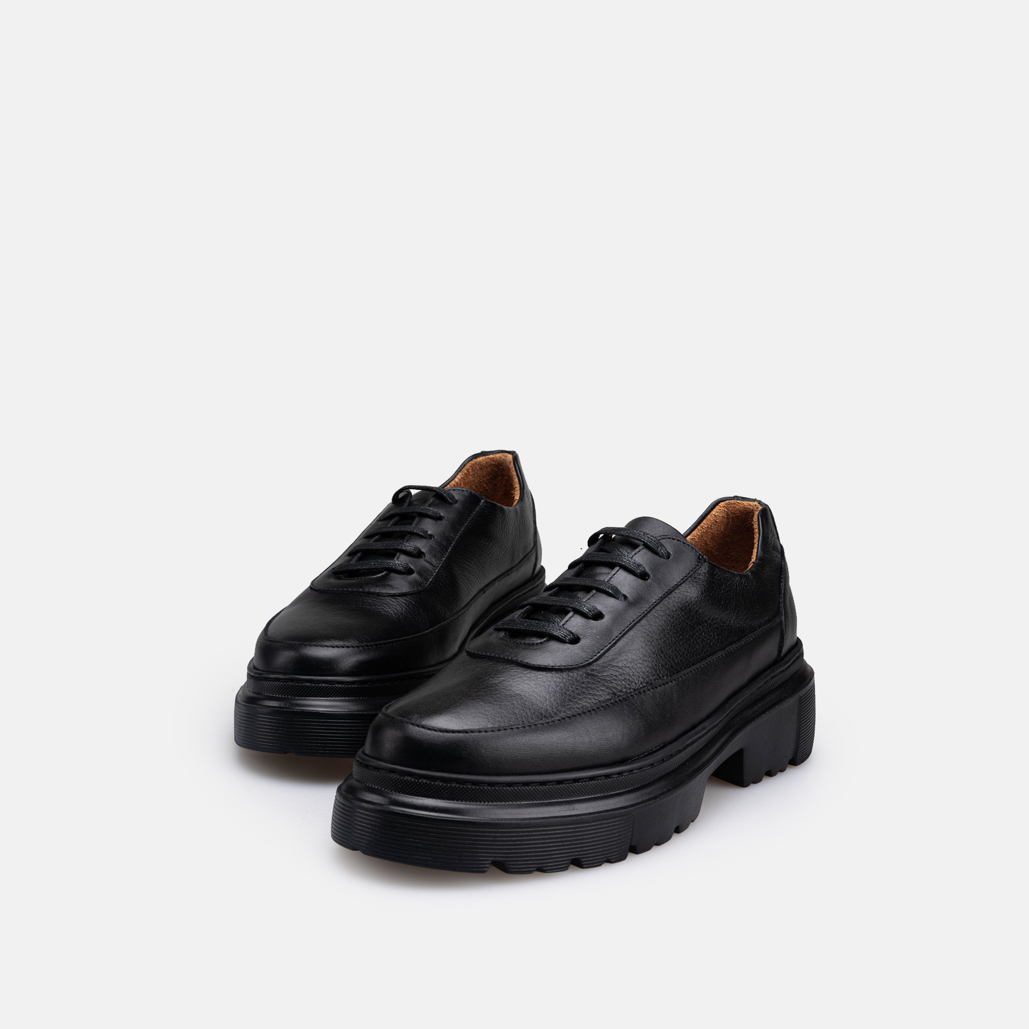 Volzak 5531 chaussure en cuir Noir Grainé