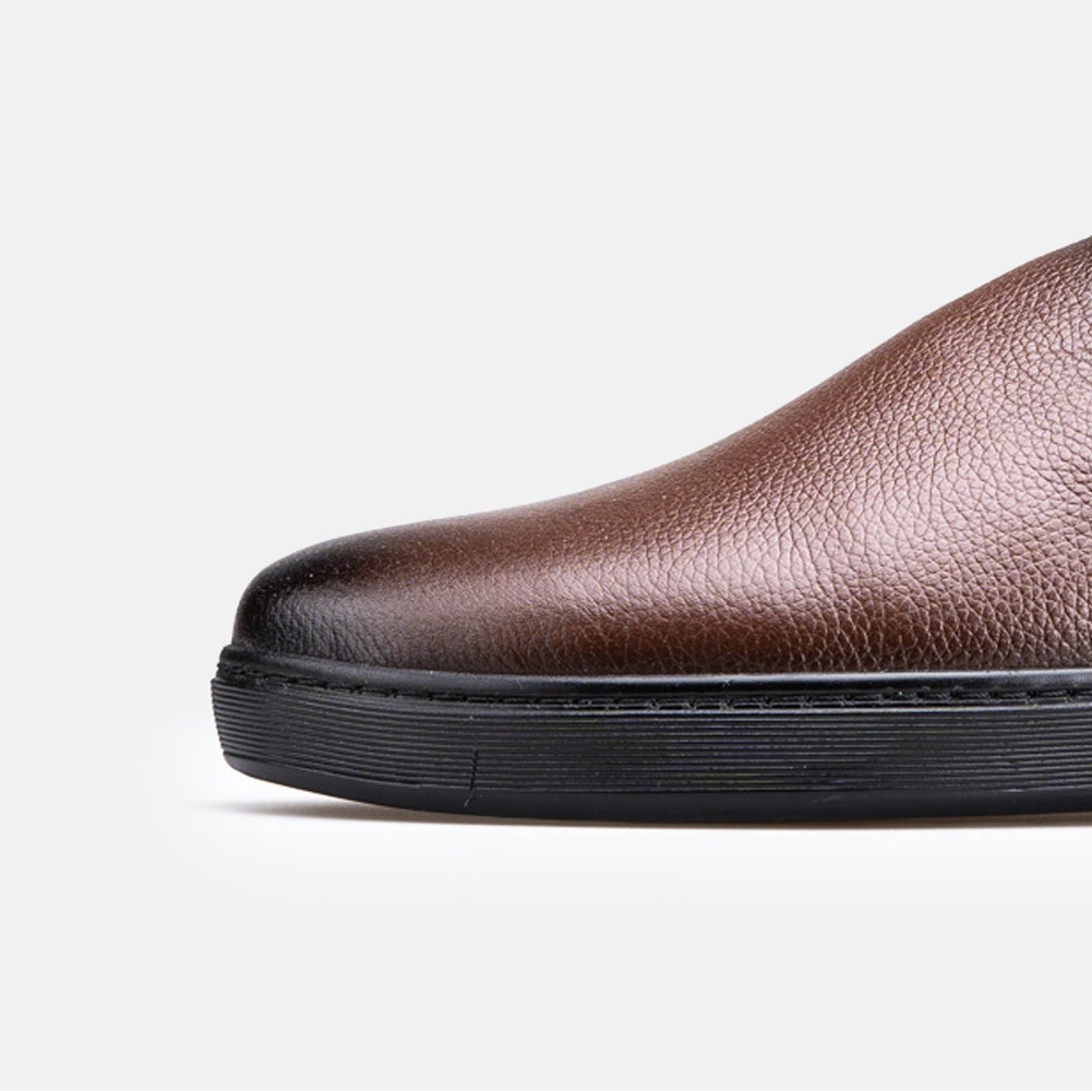 Volzak 5602 Mule en cuir Marron Grainé