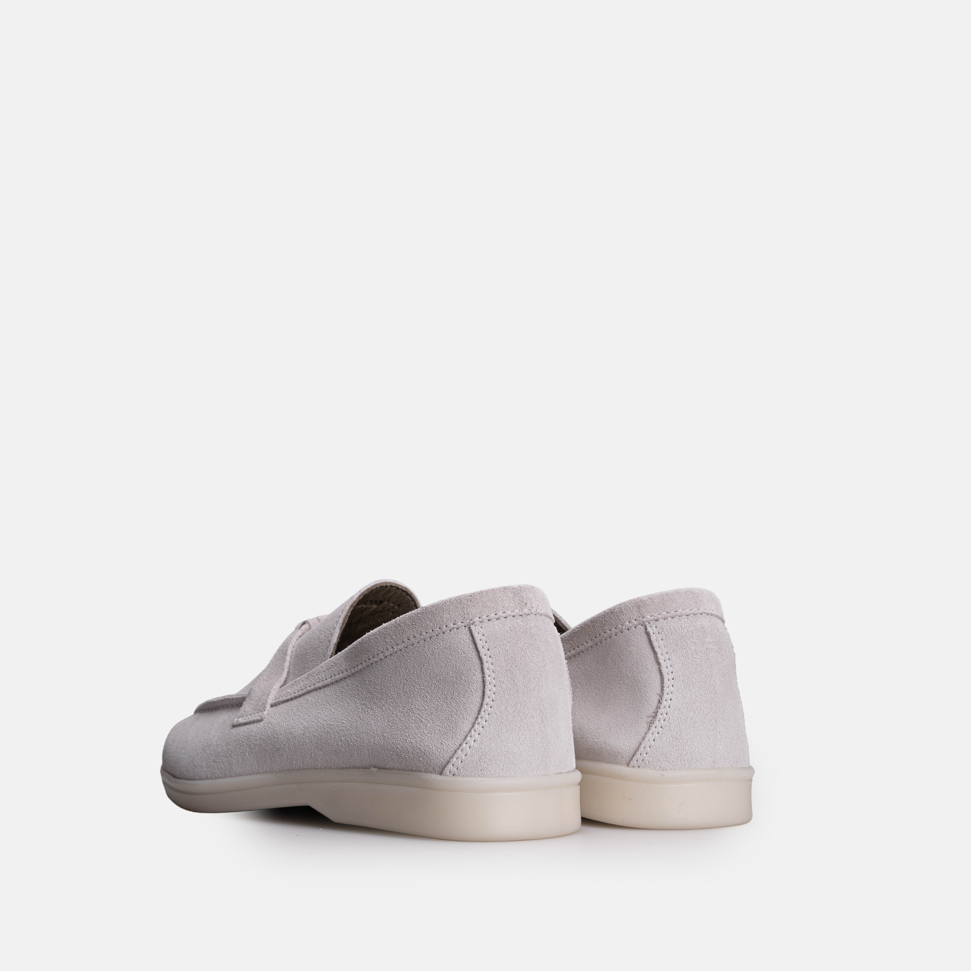 Volzak 32 mocassin en daim Gris Clair