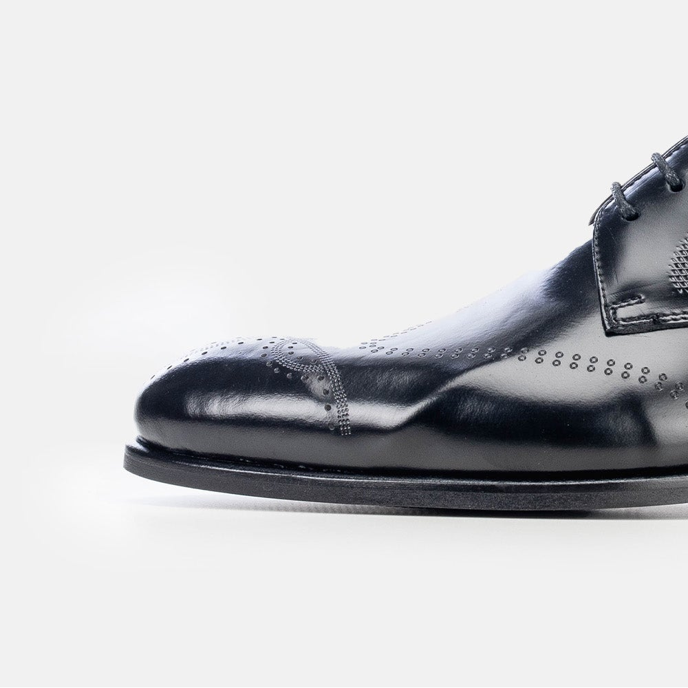 Volzak 5343 chaussure en cuir Démasquable Noir