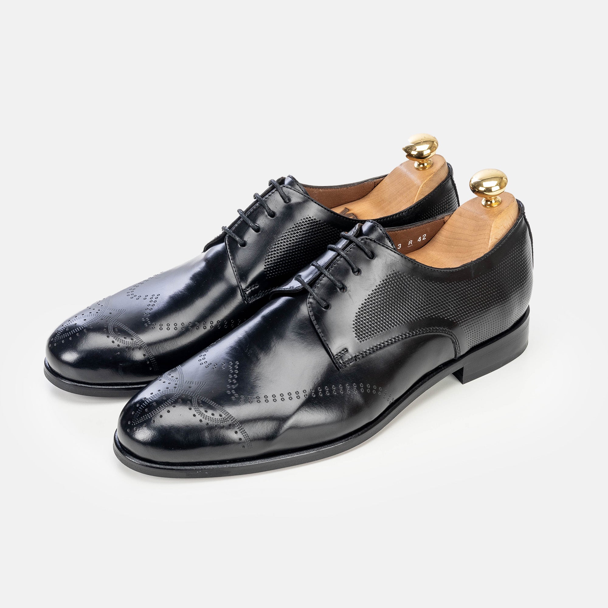 Volzak 5343 chaussure en cuir Démasquable Noir