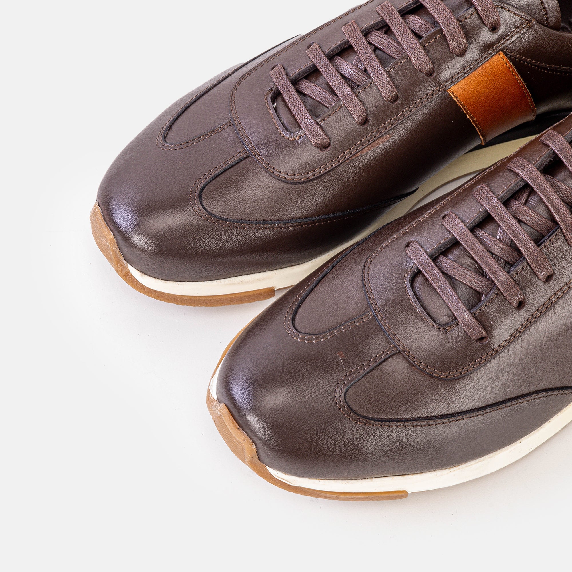 Volzak 6048 Basket en cuir Marron Camel