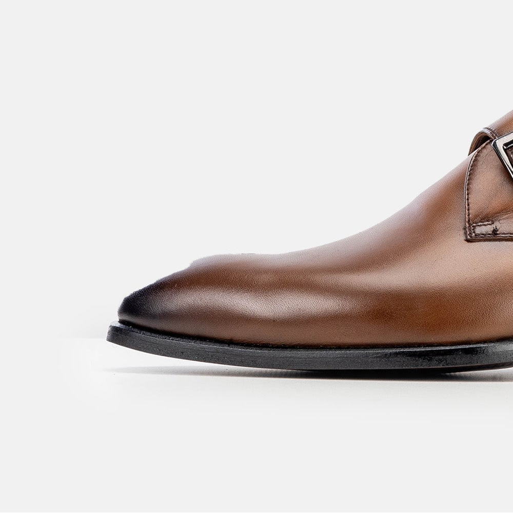 Volzak 5338 chaussure en cuir Marron Vintage