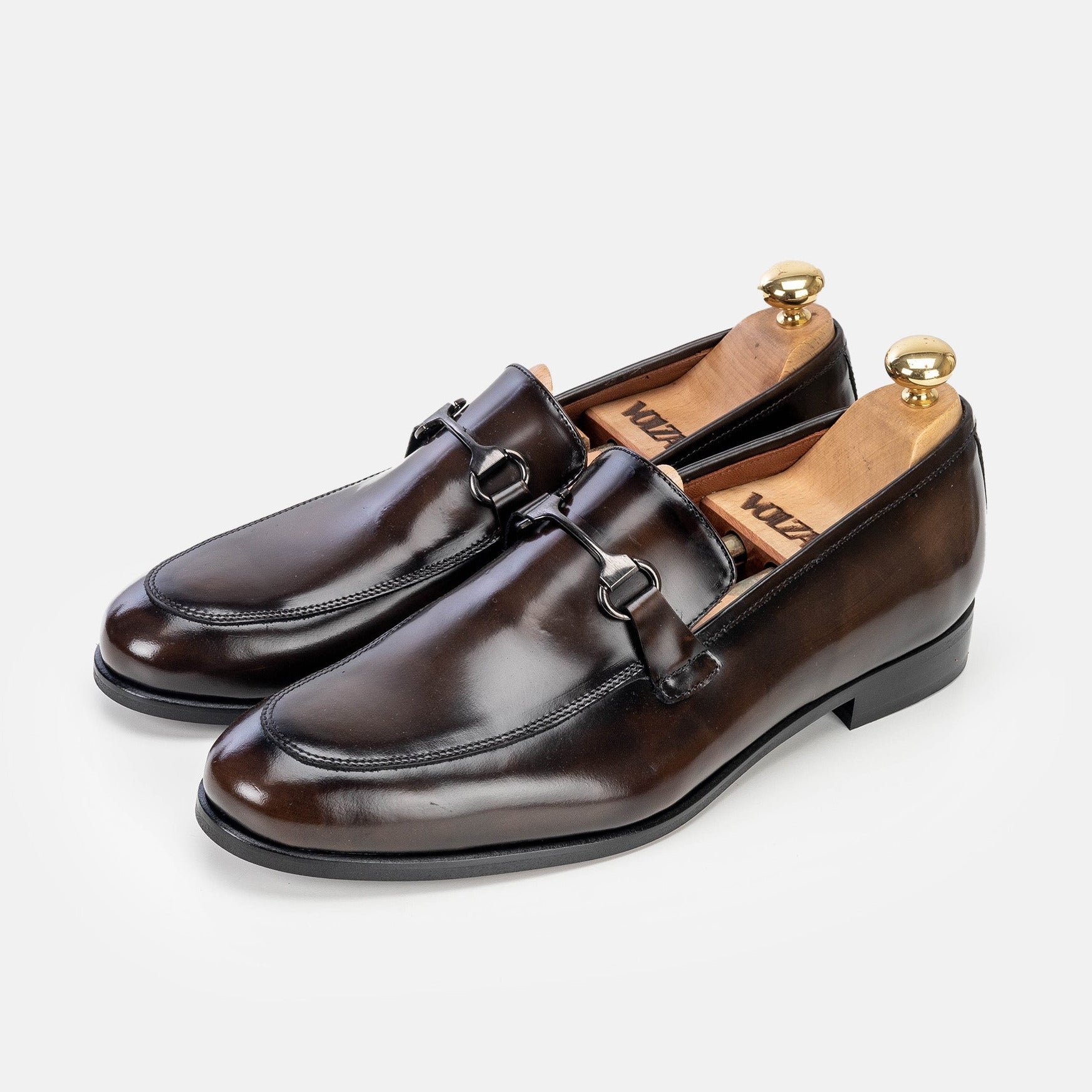 Volzak 5335 chaussure en cuir Démasquable Marron vintage