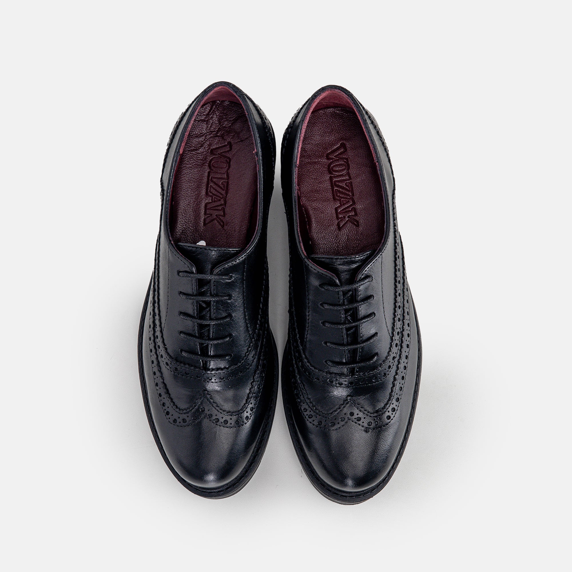 Volzak 0720 Chaussure en cuir Noir