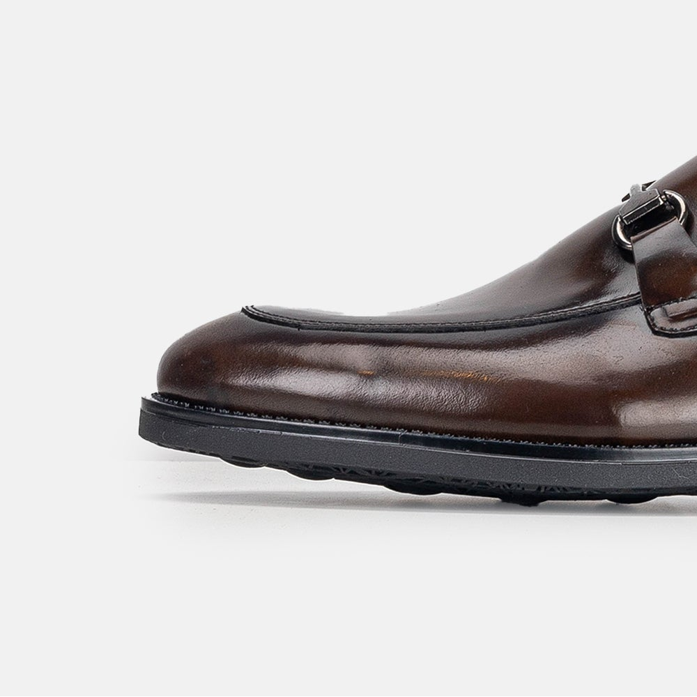 Volzak 5313 chaussure en cuir Démasquable Marron vintage