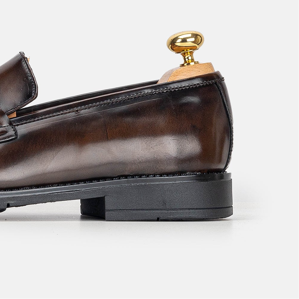 Volzak 5313 chaussure en cuir Démasquable Marron vintage