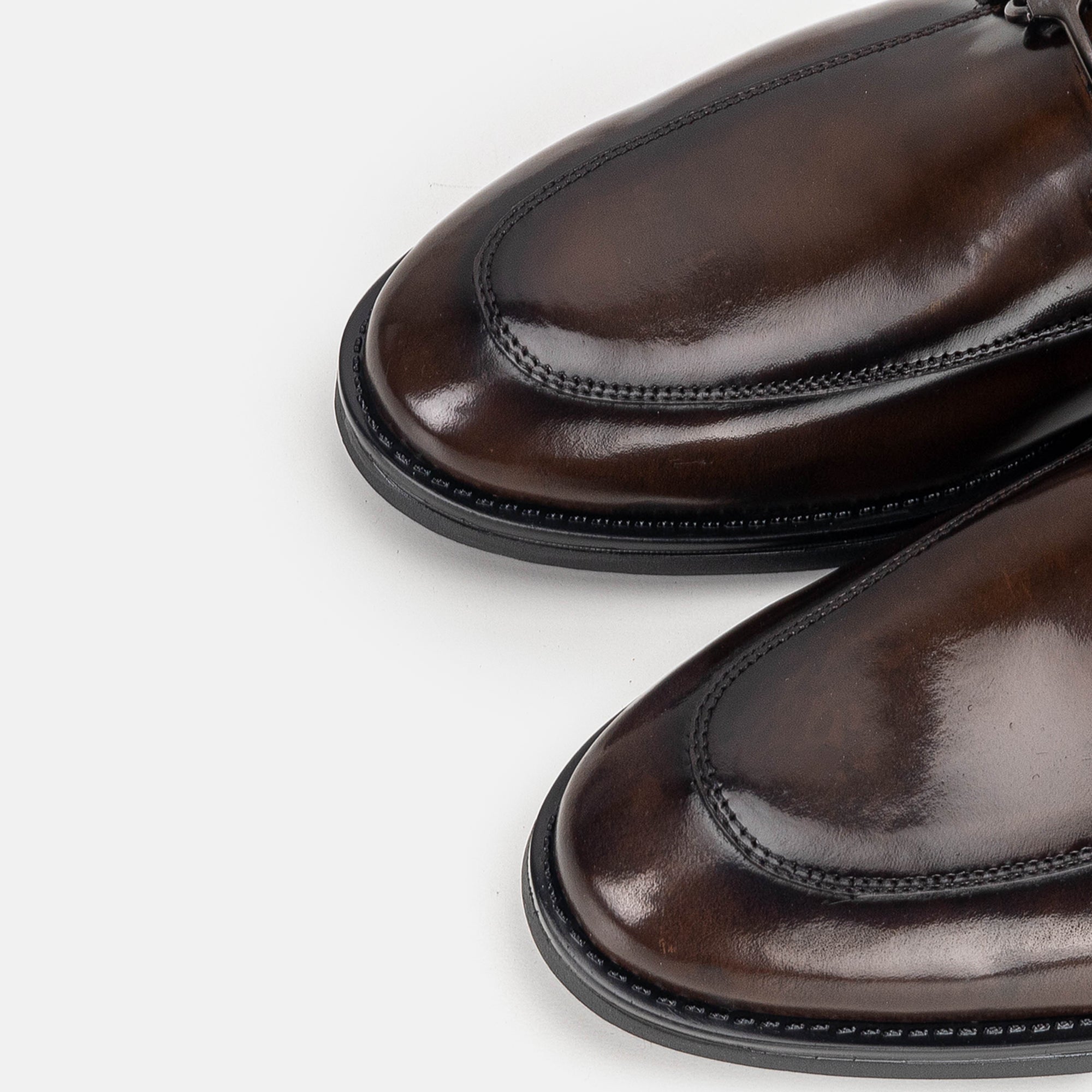 Volzak 5313 chaussure en cuir Démasquable Marron vintage