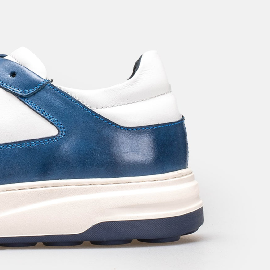 Volzak 6095 basket en cuir Bleu