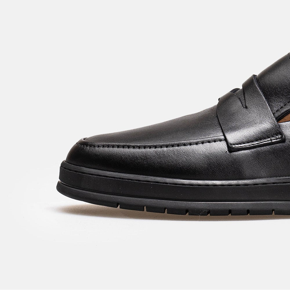 Volzak 3075 leather shoe Black