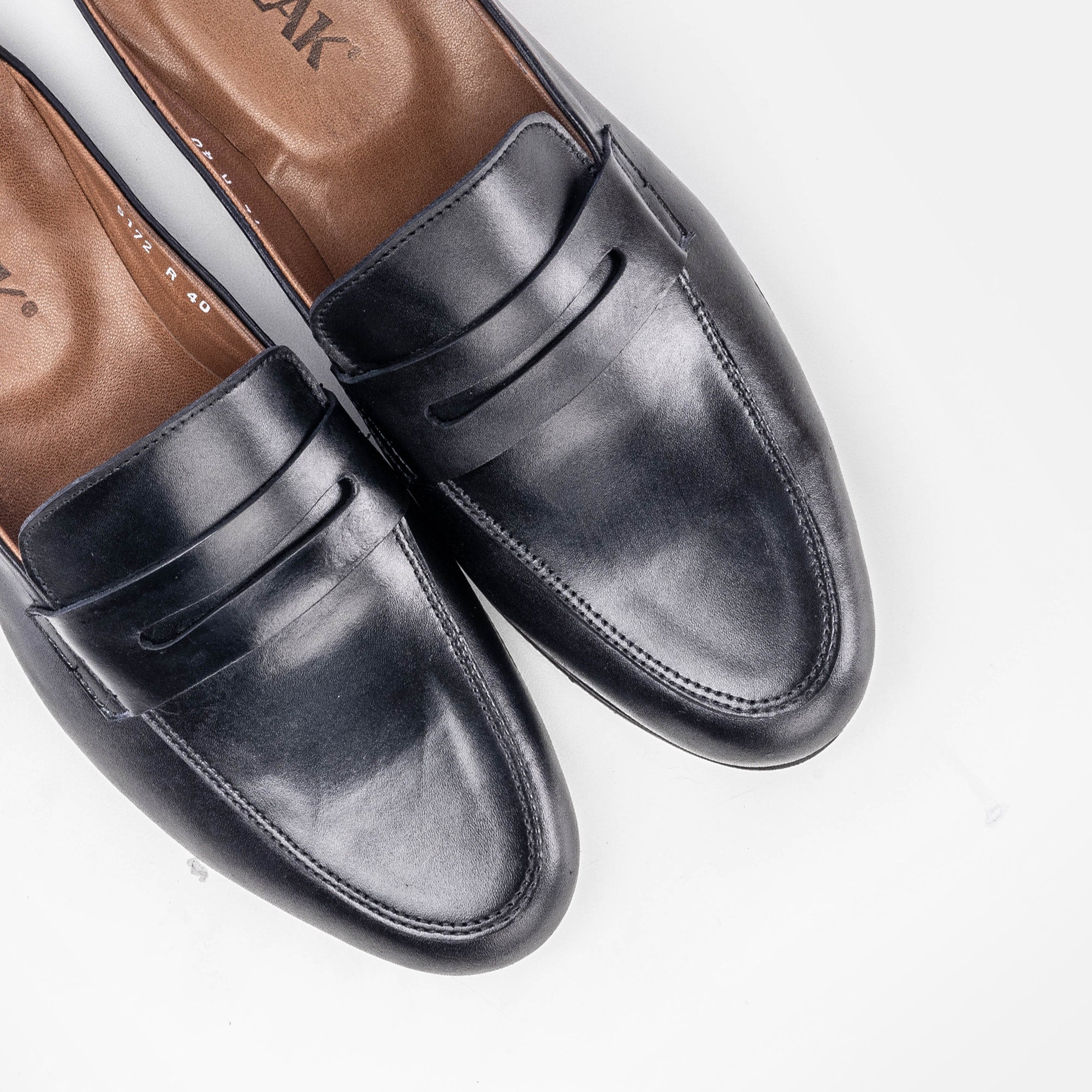 Volzak 5172 Mule en cuir noir