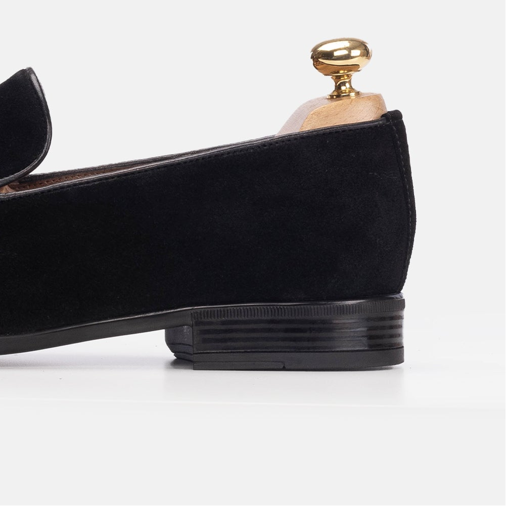 Volzak 5208 chaussure en daim noir