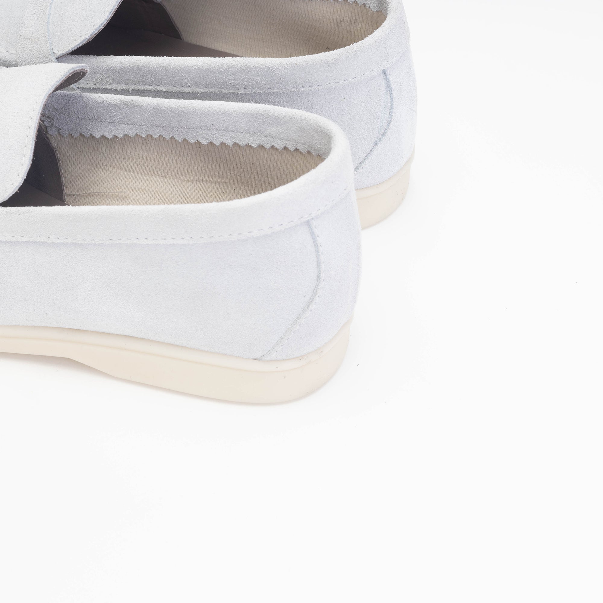 Volzak 32 mocassin en daim Gris Clair