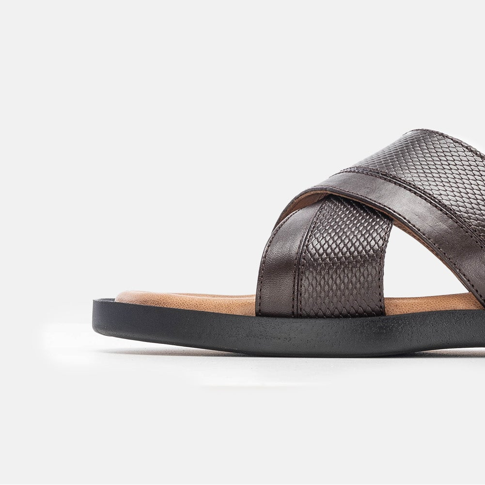 Volzak 5132 S Brown Leather Sandal