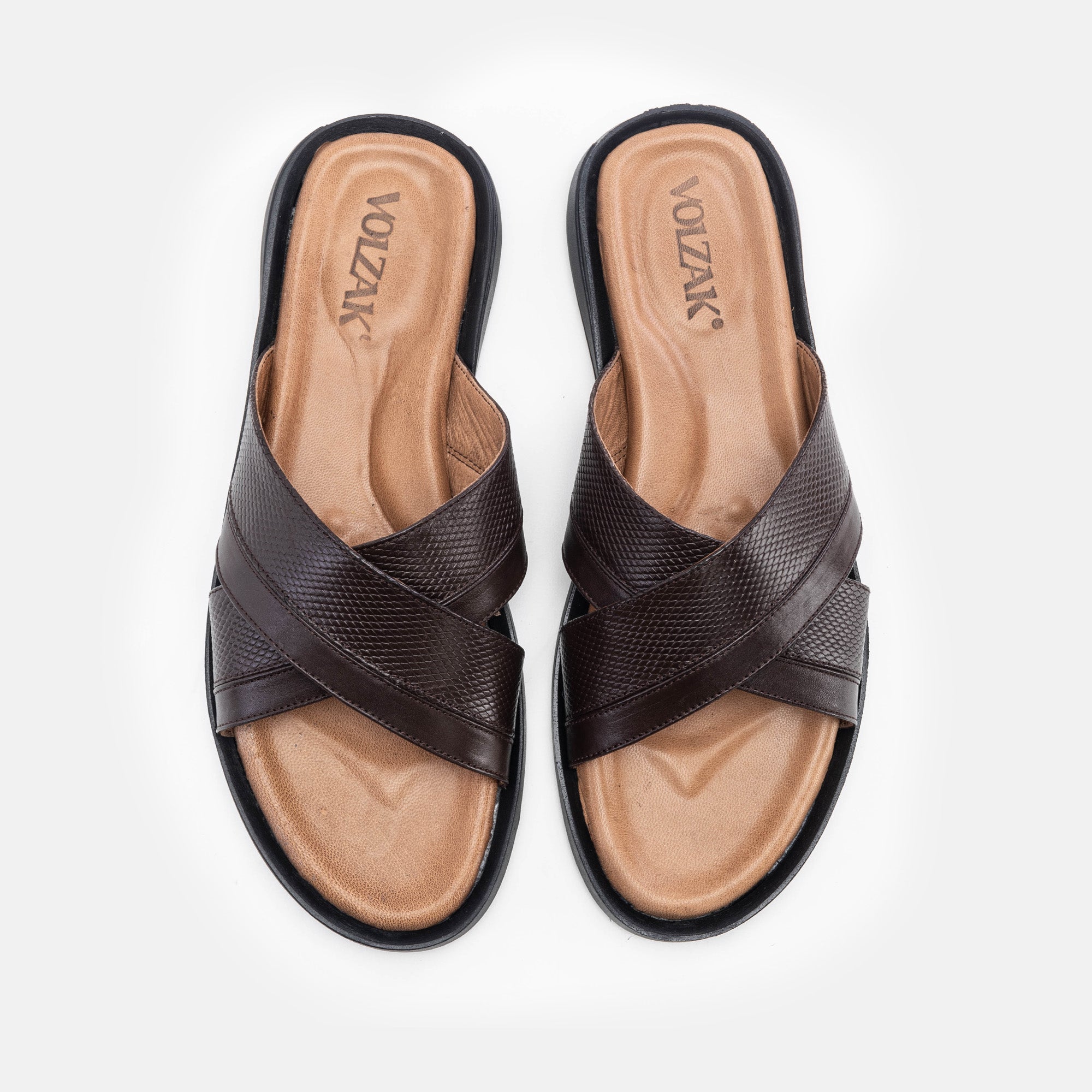 Volzak 5132 S Brown Leather Sandal