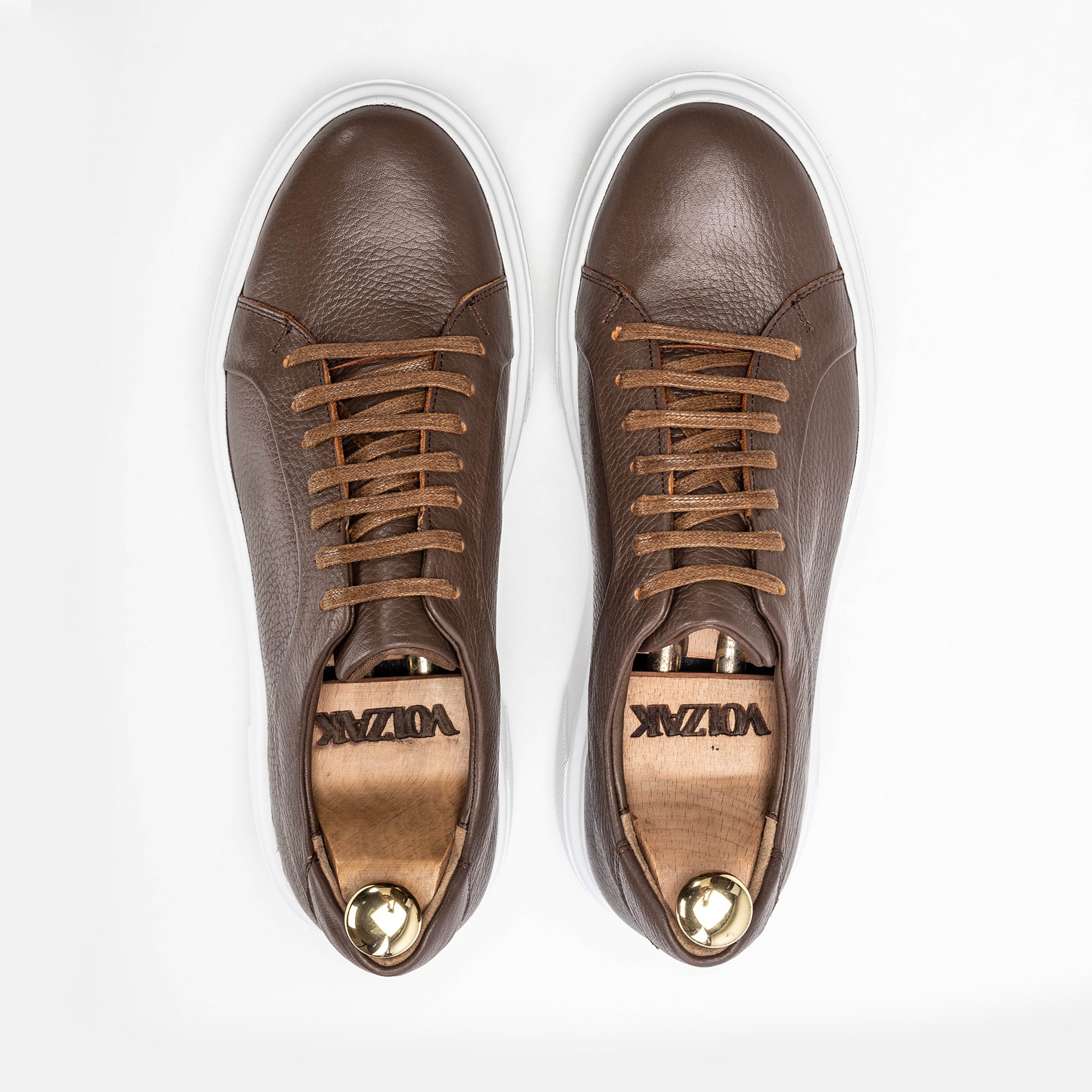 Volzak 400 Basket en cuir Marron