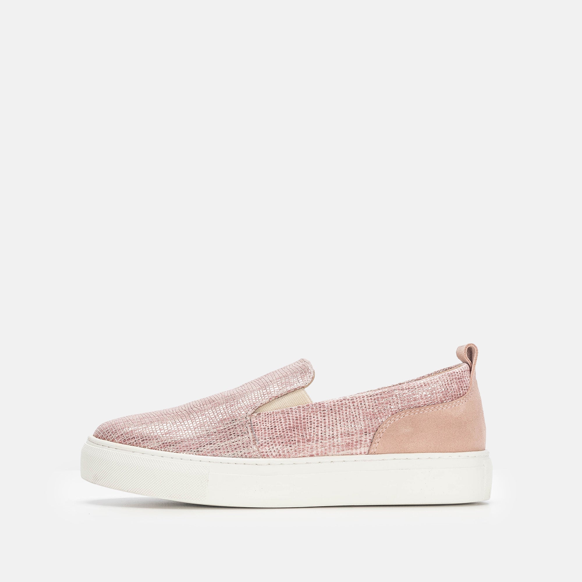 Volzak 072 Basket en nubuck Rose