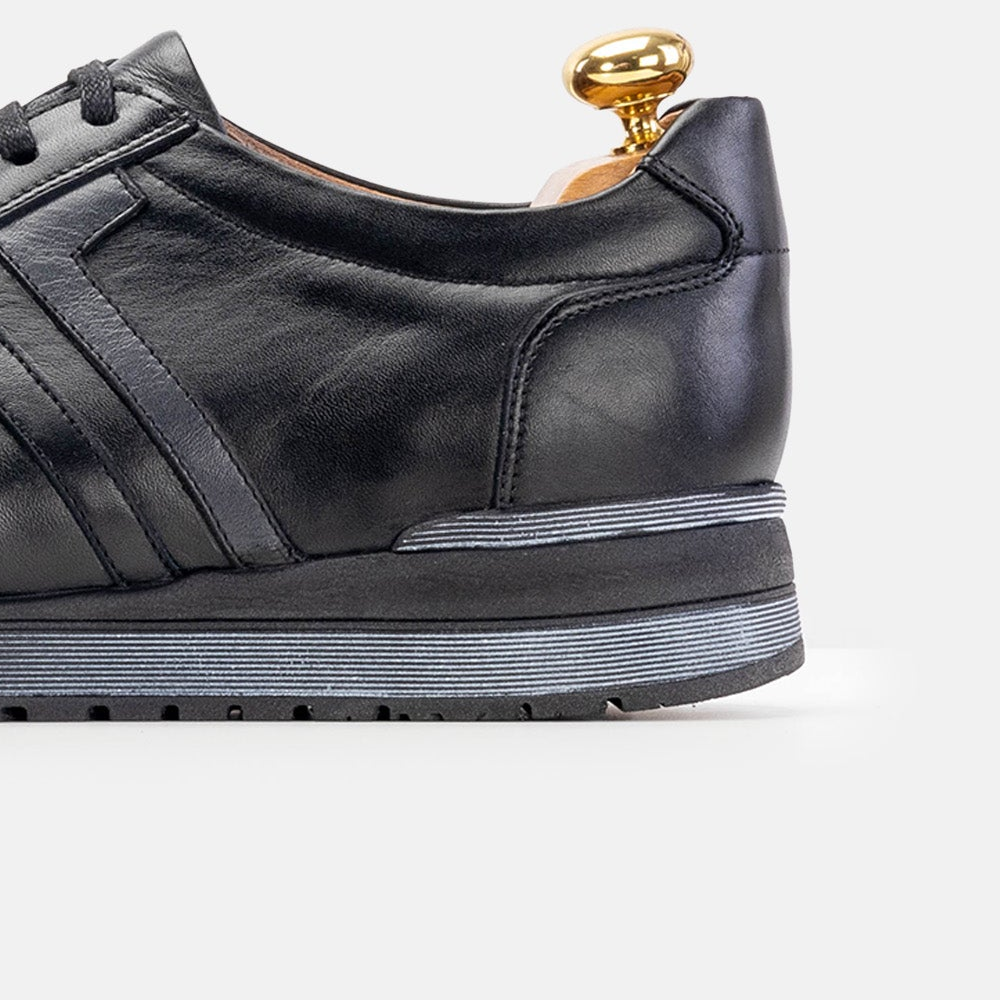 Volzak 5201 basket en cuir noir