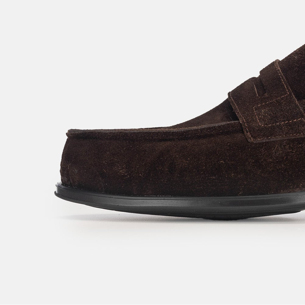 Volzak 5157 mocassin en daim marron