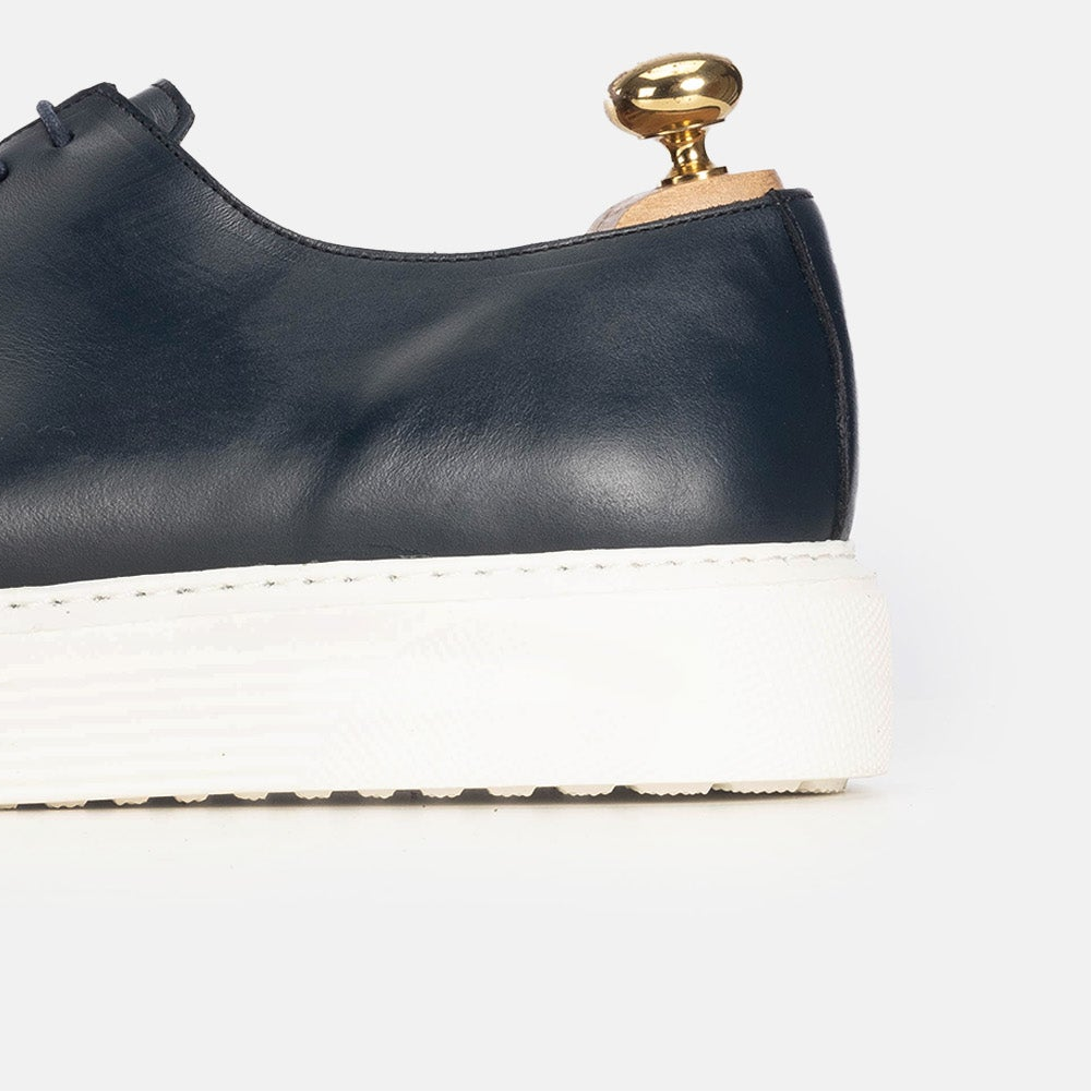 Volzak 5233 Basket en cuir bleu