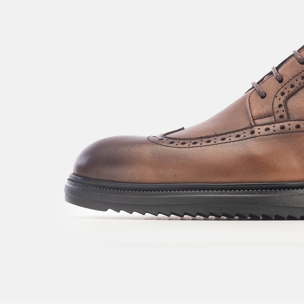 Volzak 5235 chaussure en cuir marron vintage