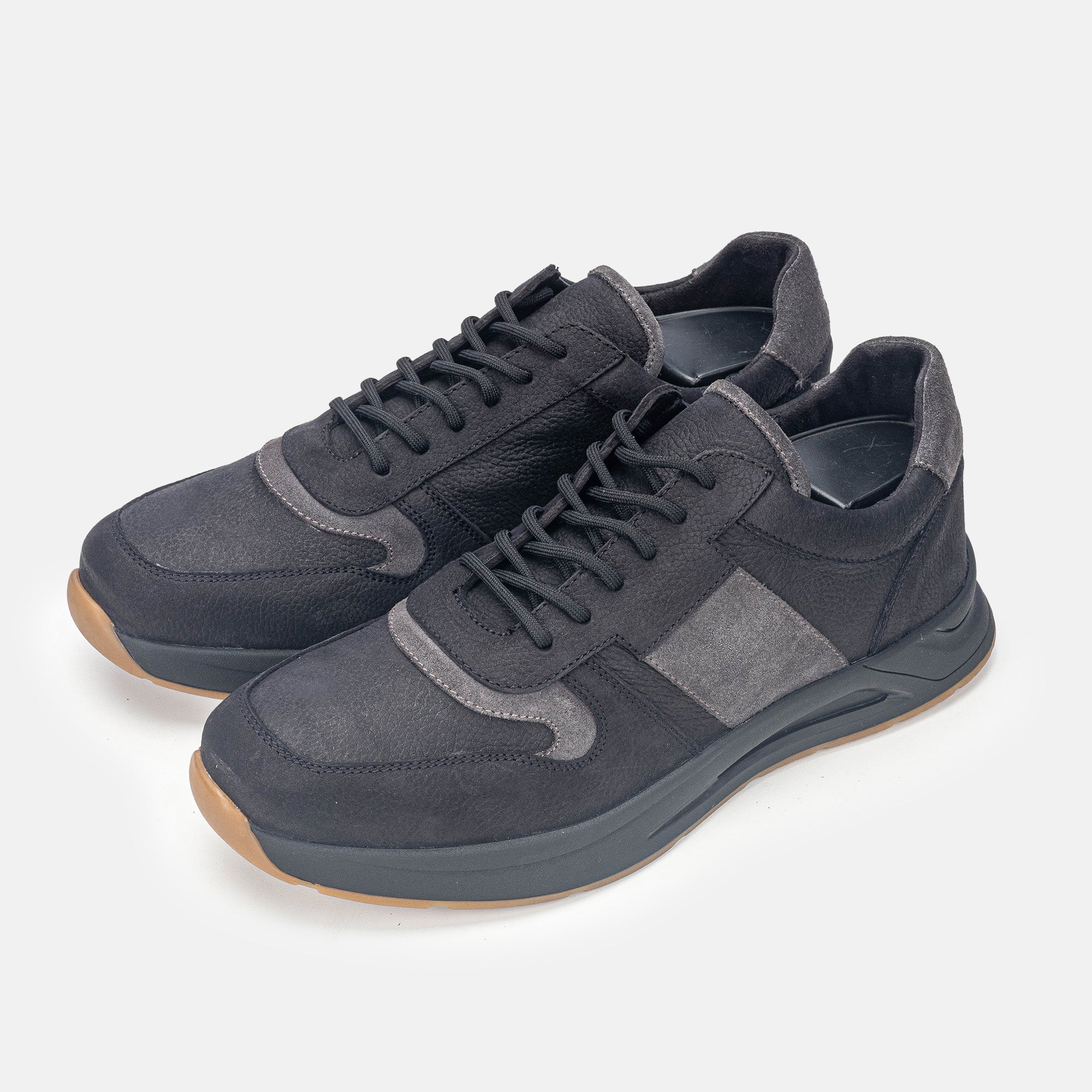 Volzak 3038 Nubuck sneaker Black Gray