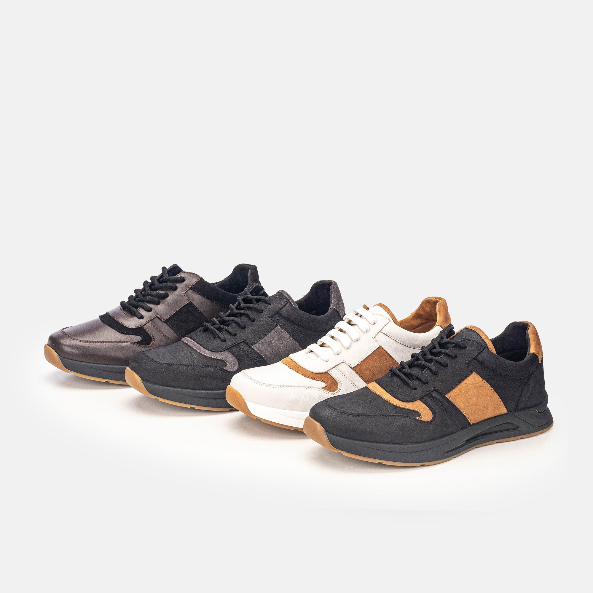 Volzak 3038 Nubuck sneaker Black Gray