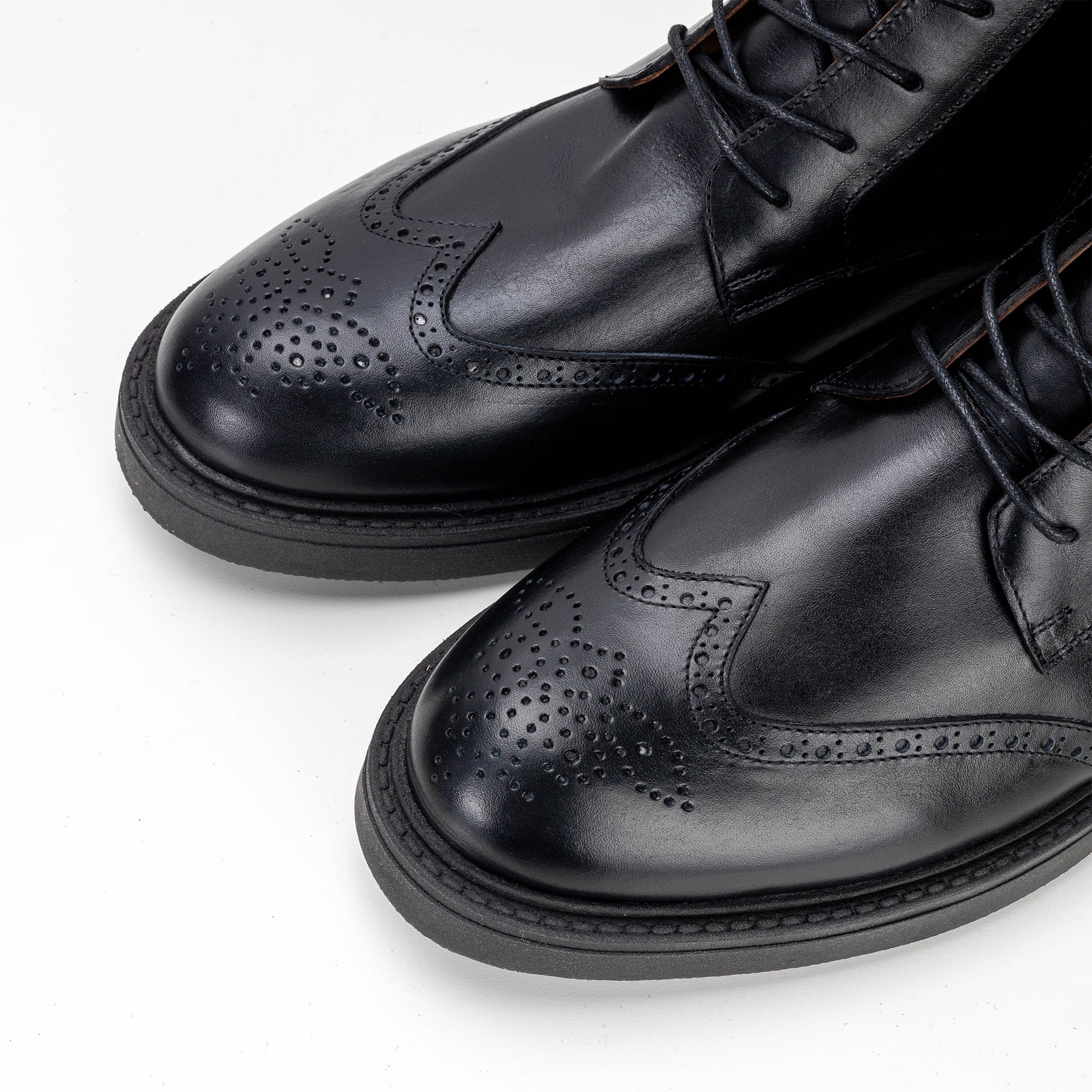Volzak 1809 Black Leather Ankle Boot