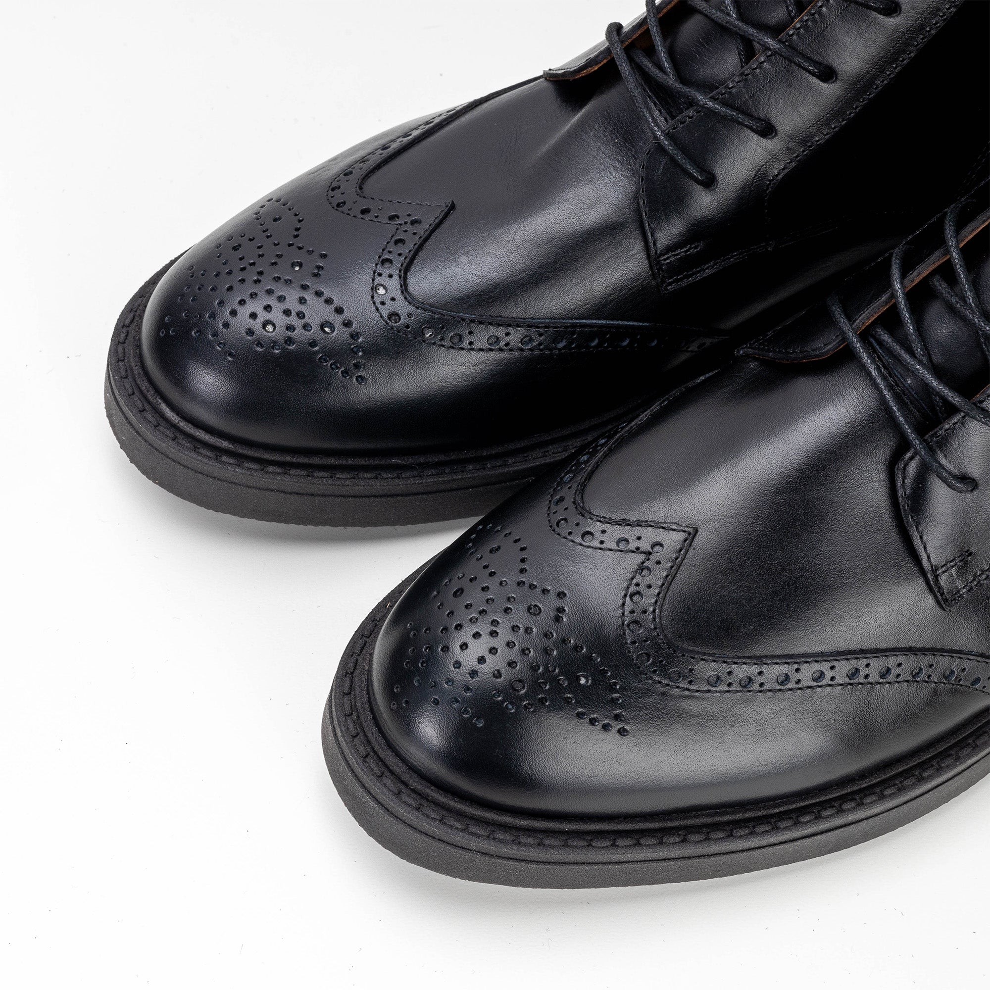 Volzak 1809 Black Leather Ankle Boot