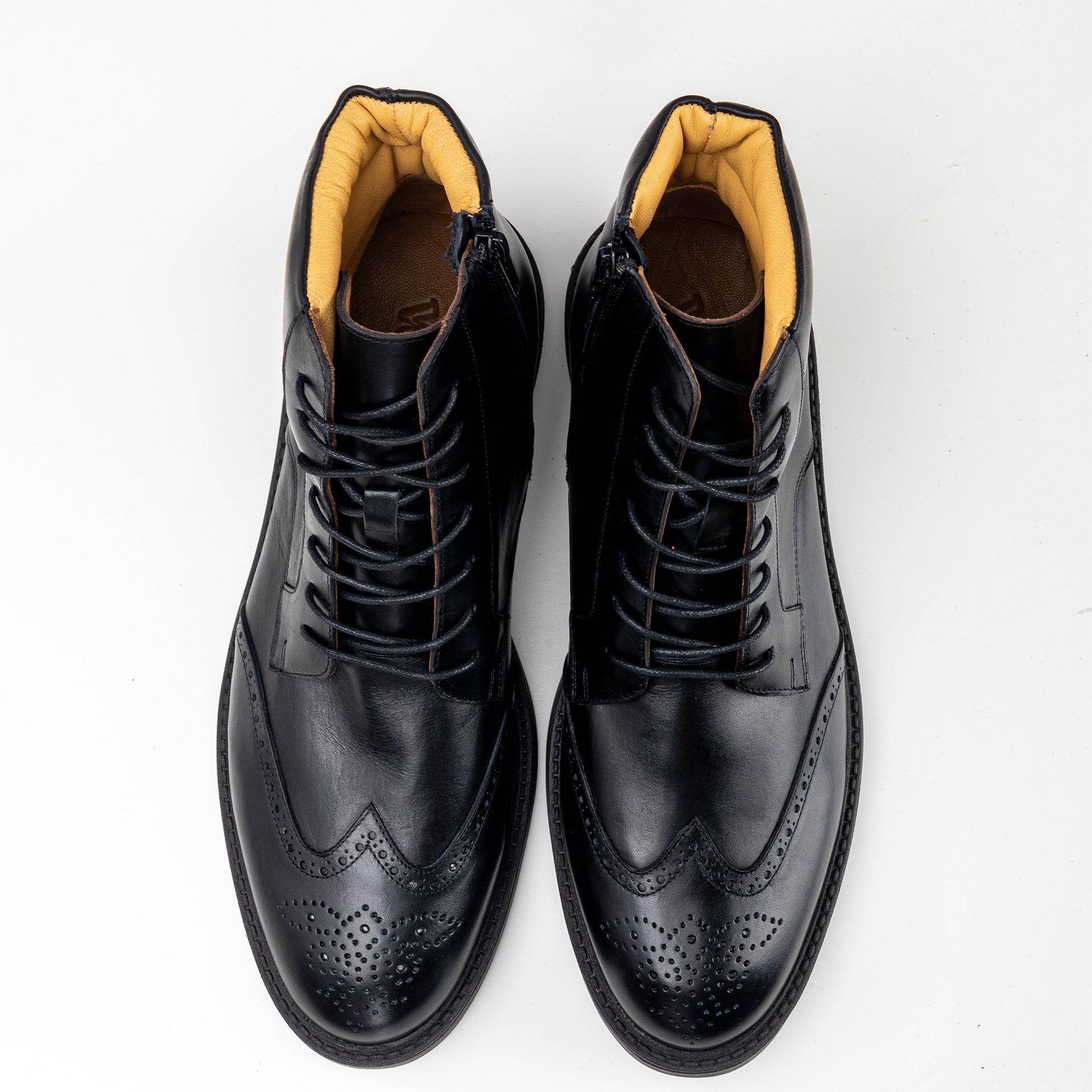 Volzak 1809 Black Leather Ankle Boot
