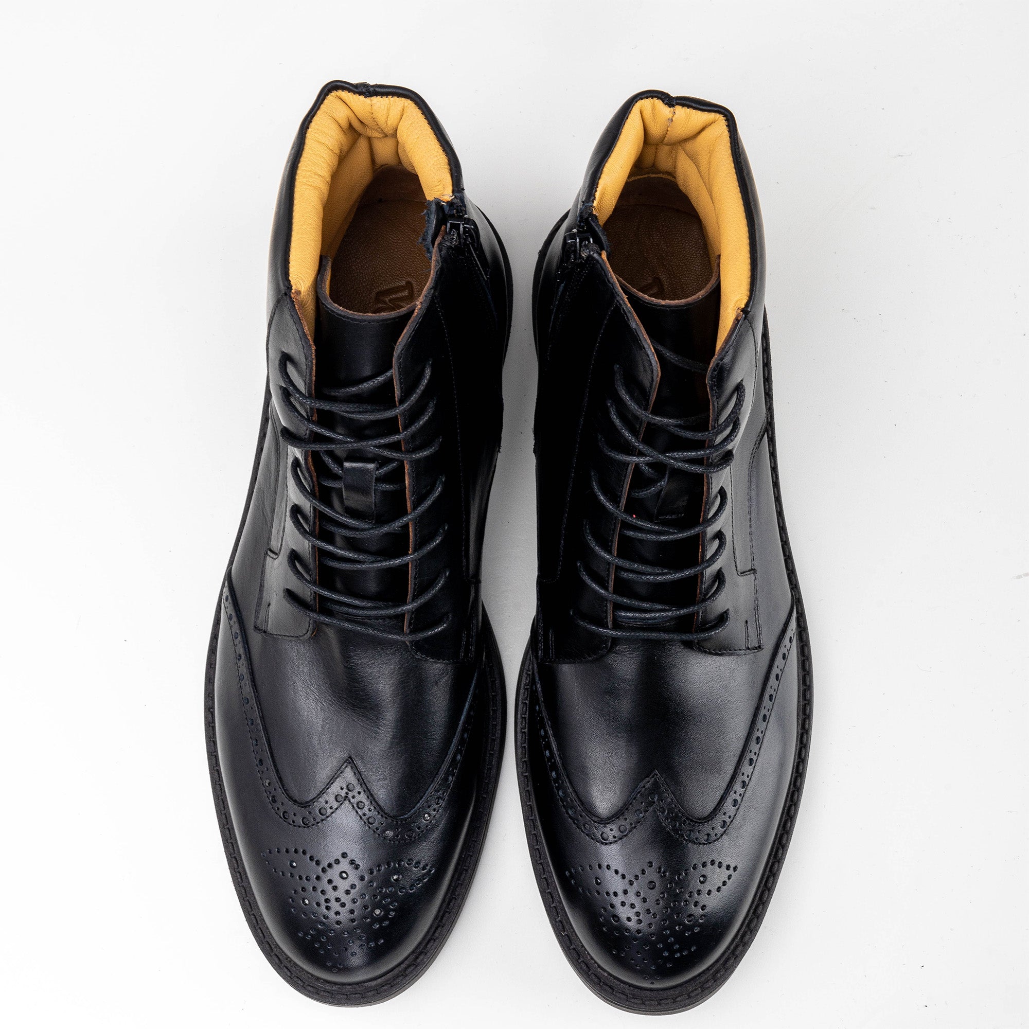 Volzak 1809 Black Leather Ankle Boot