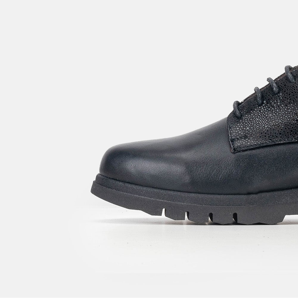 Volzak 3042 Black Leather Shoe