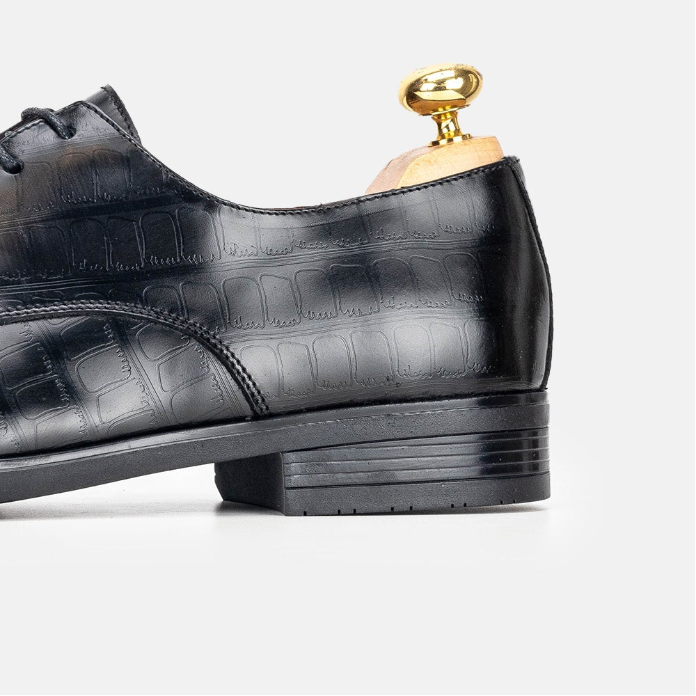 Volzak 5323 leather shoe Black