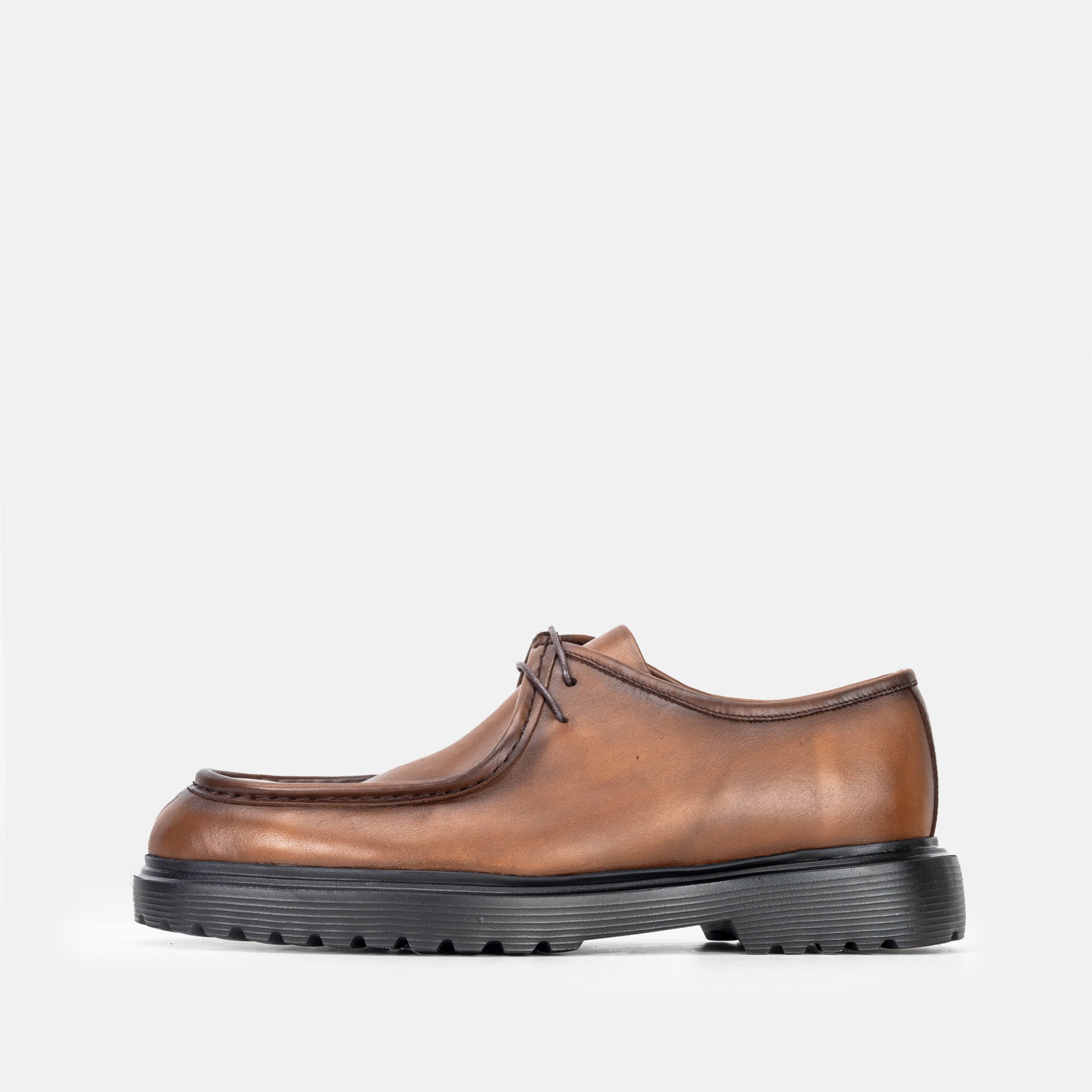 Volzak 5322 chaussure en cuir Marron Vintage