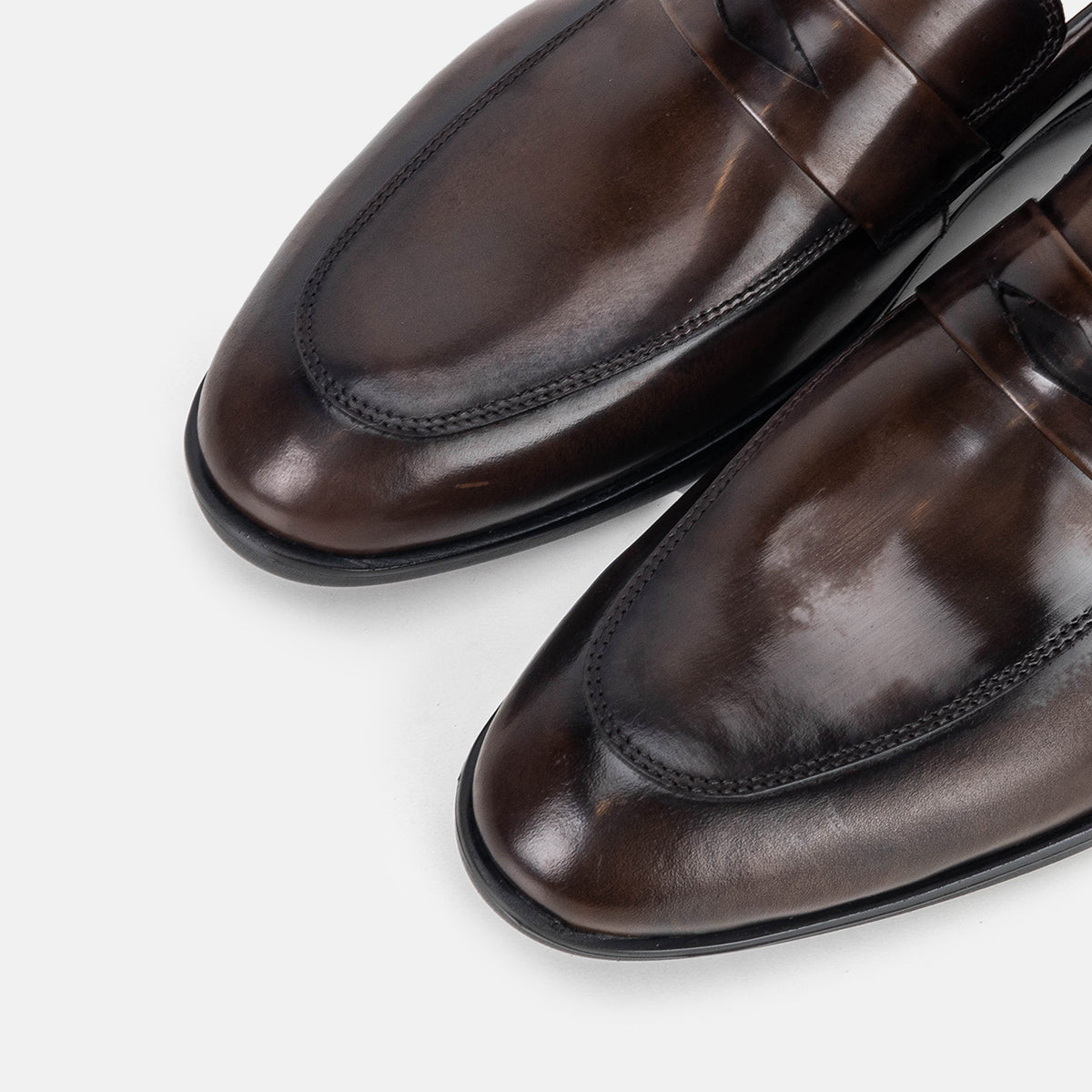 Volzak 5328 Vintage Brown Demaskable Leather Shoe