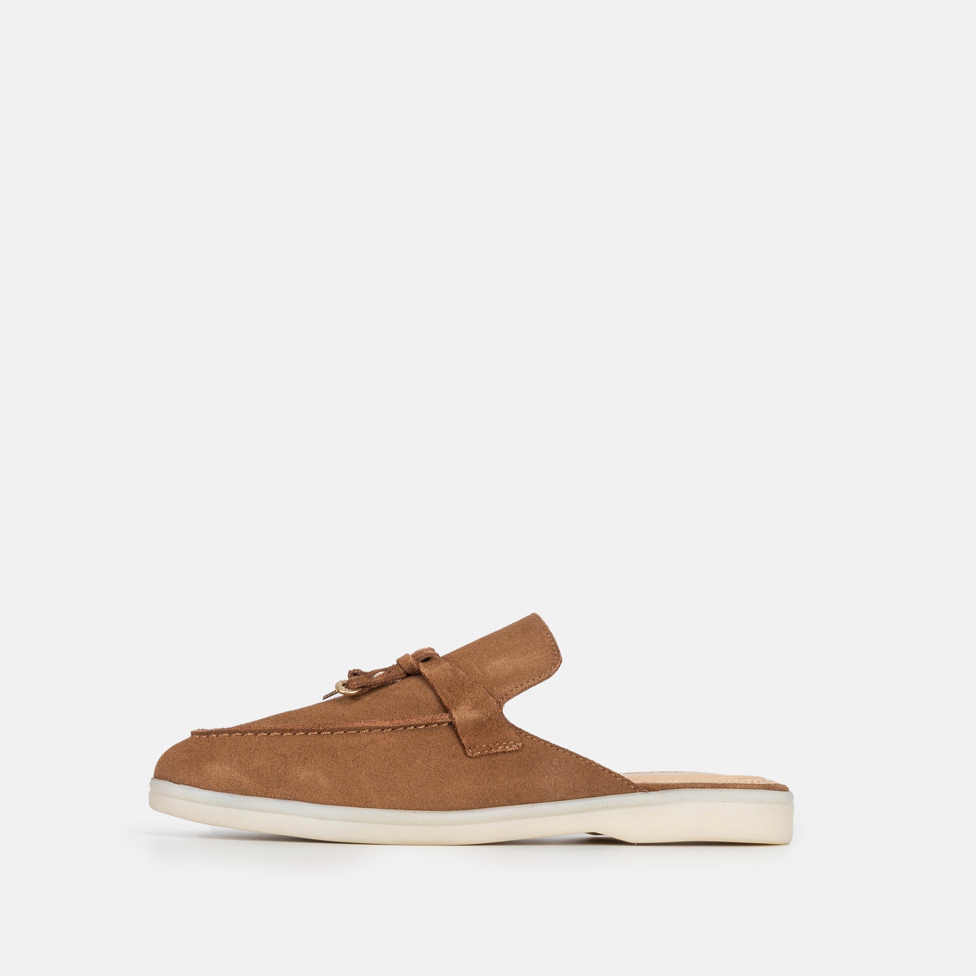 Volzak 0777 Mule en daim Camel