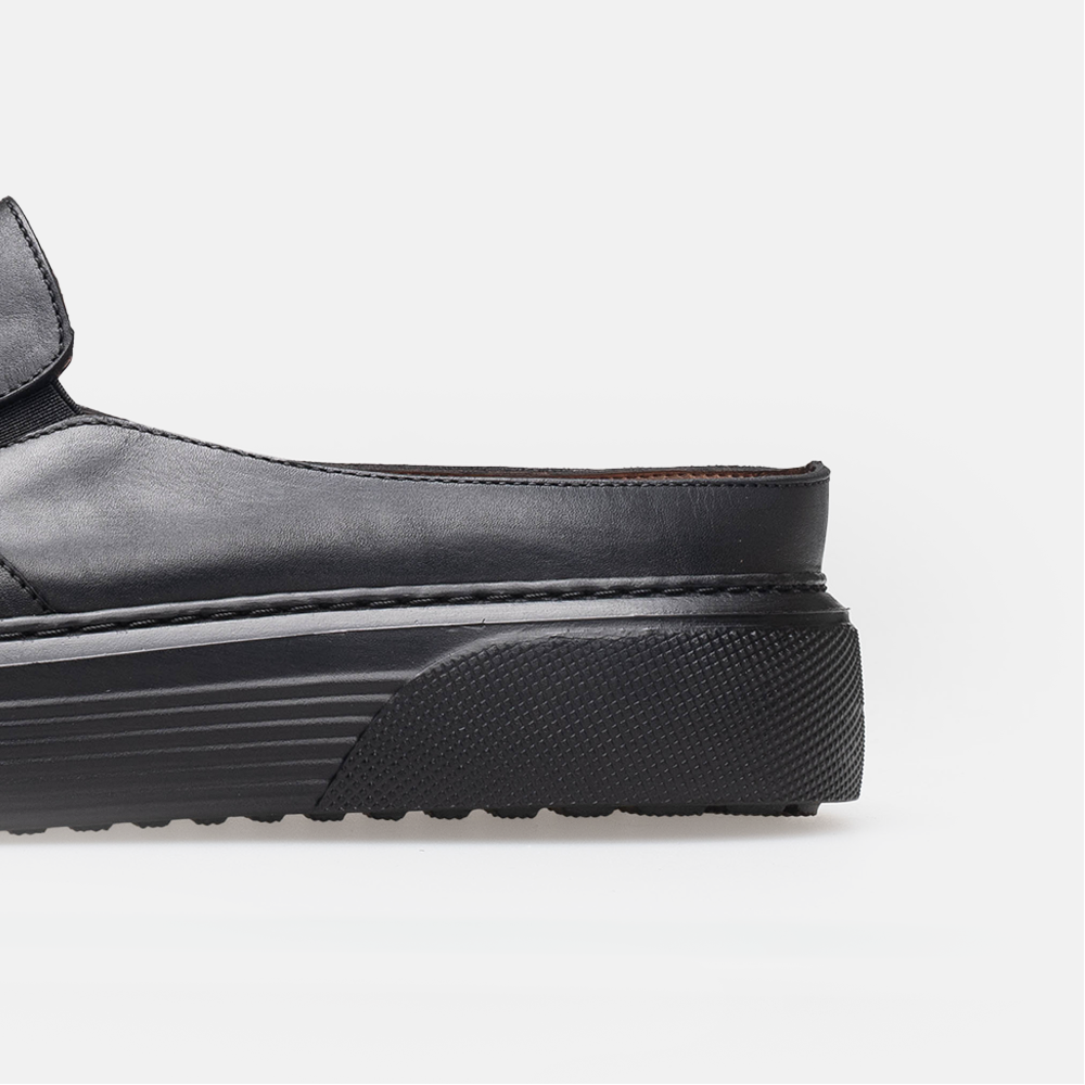 Volzak 5348 Black Leather Mule