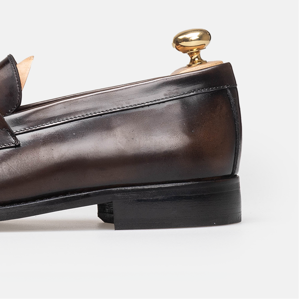 Volzak 5350 chaussure en cuir Démasquable Marron Vintage