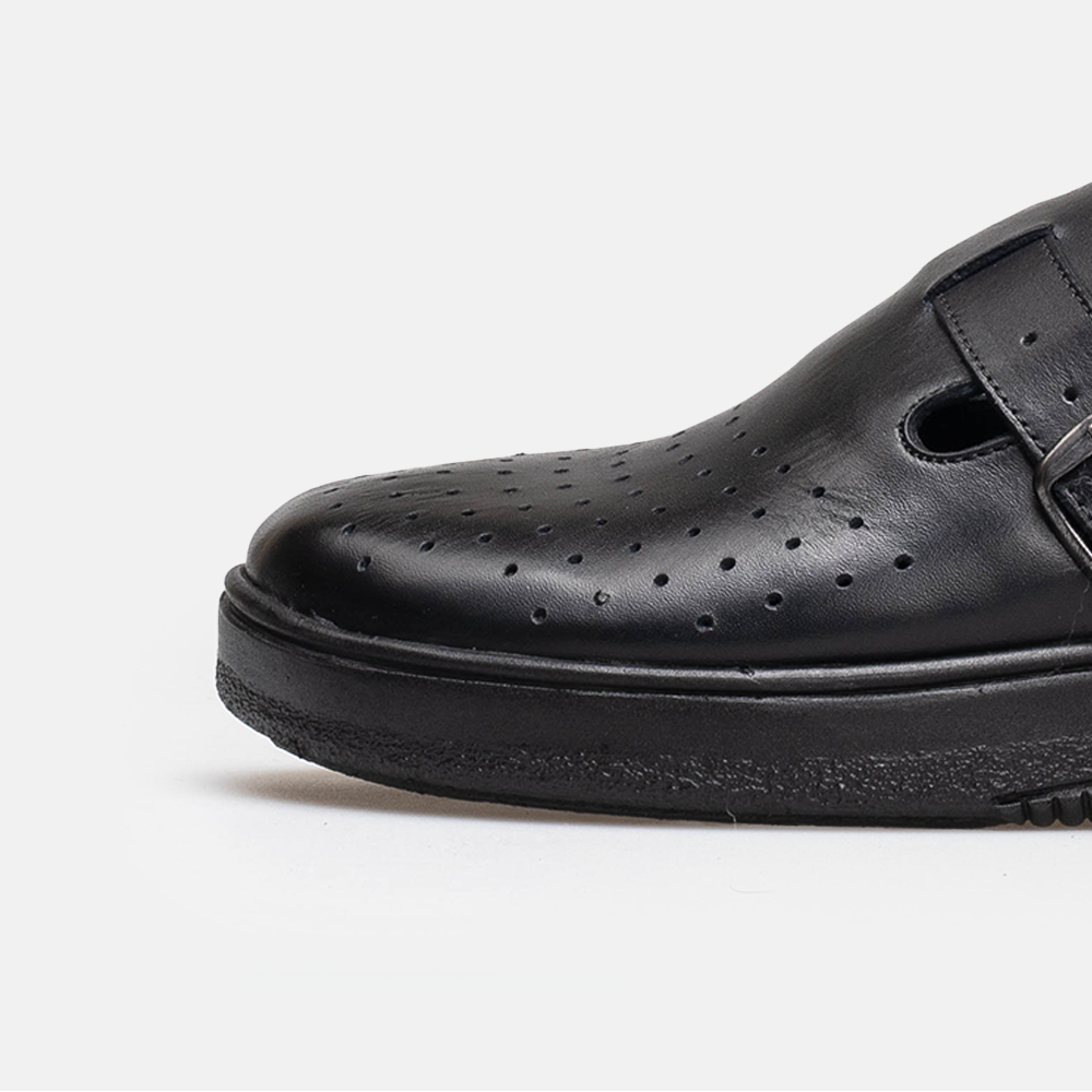 Volzak 5401 Sabot en cuir Noir