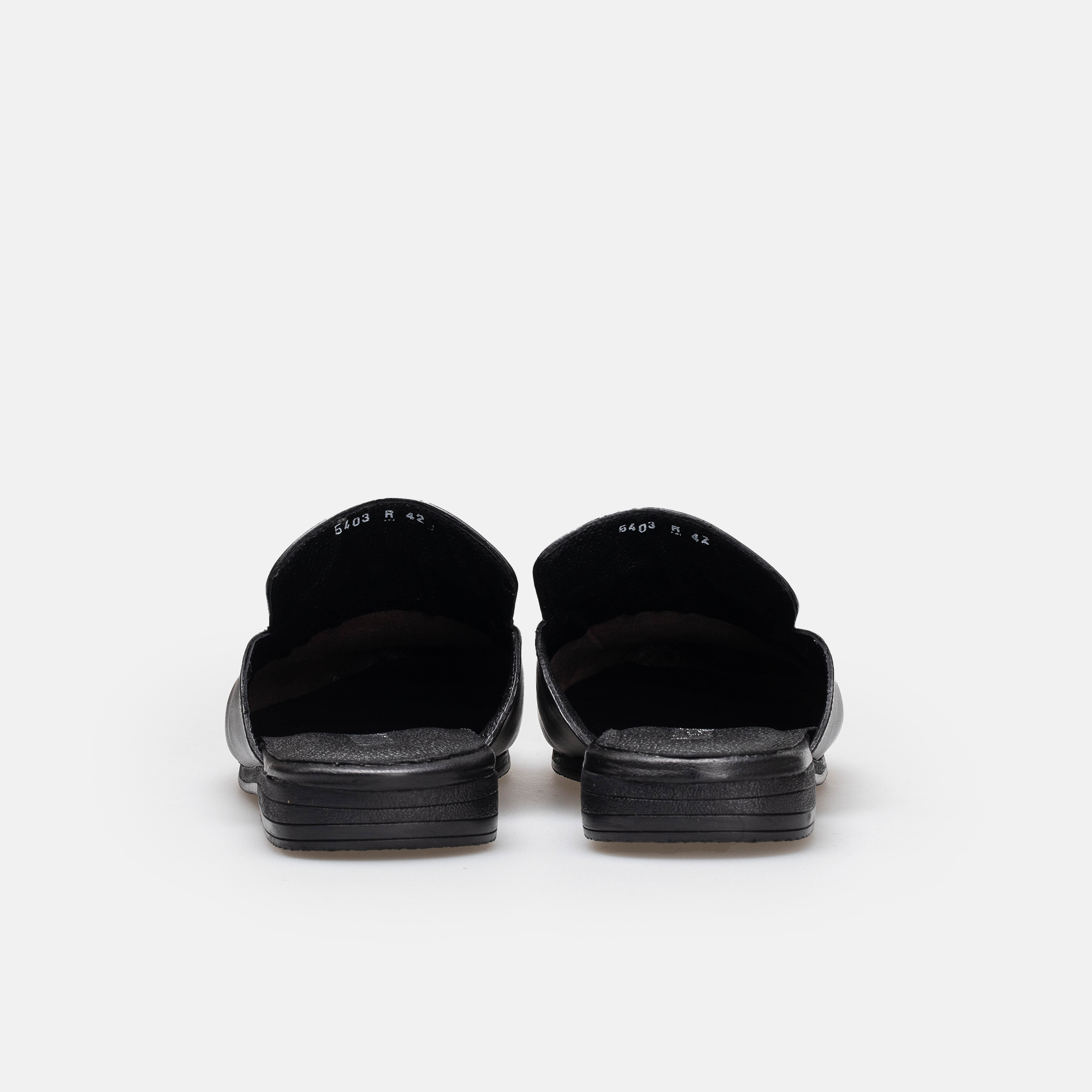 Volzak 5403 Mule en cuir Noir