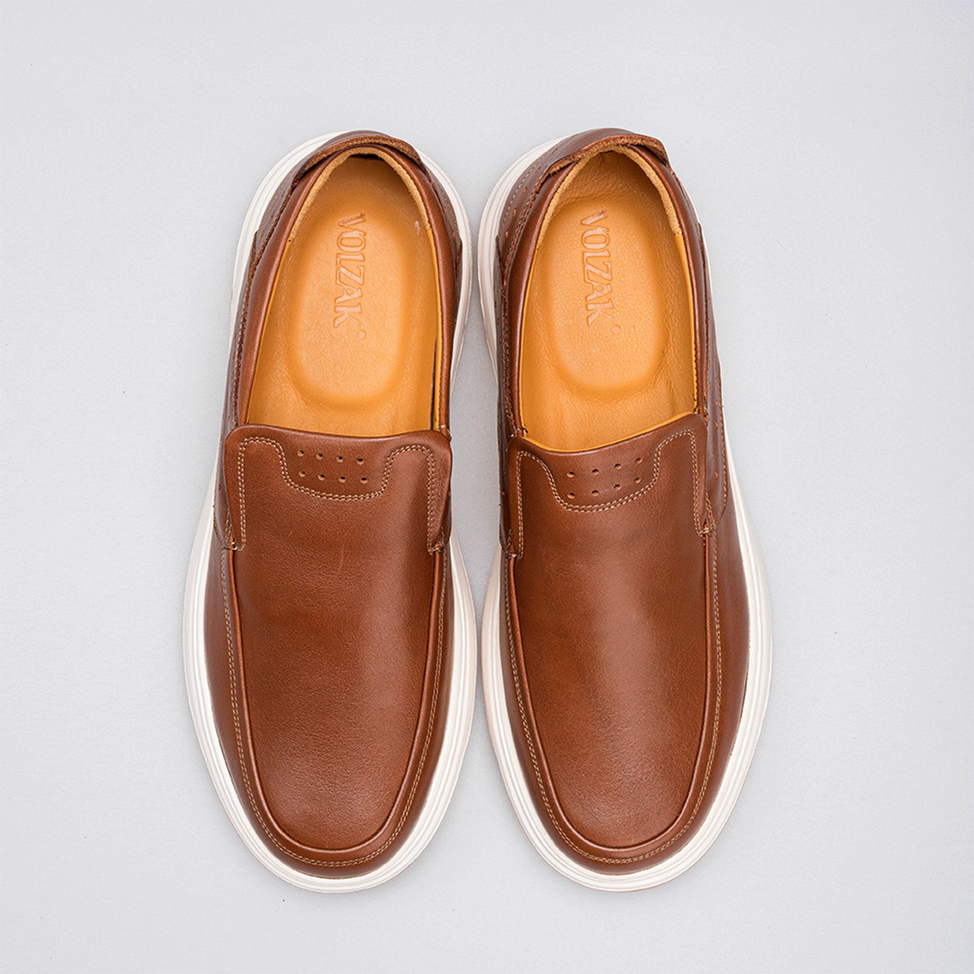 Volzak 3072 Camel leather sneaker