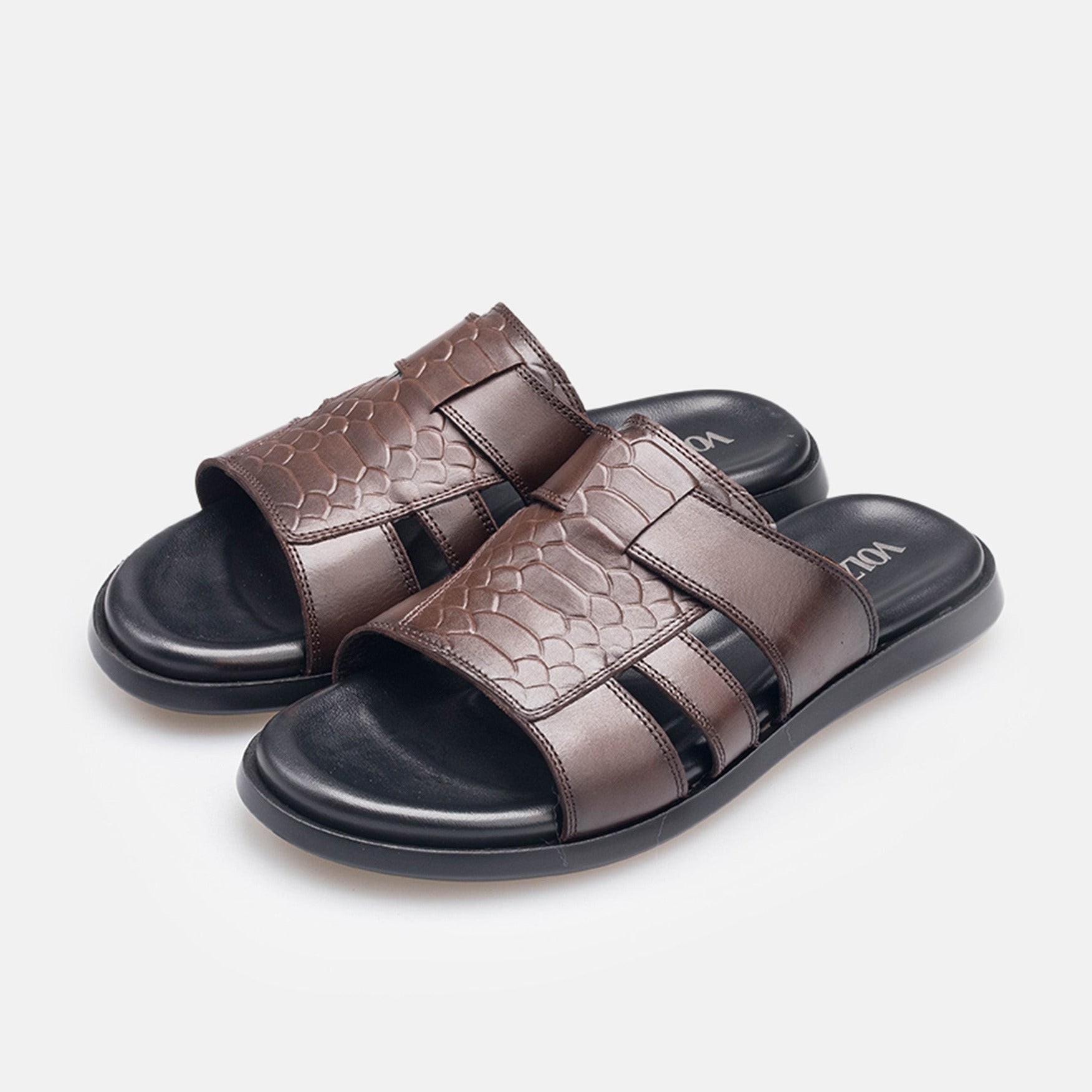 Volzak 5406 Brown Leather Sandal